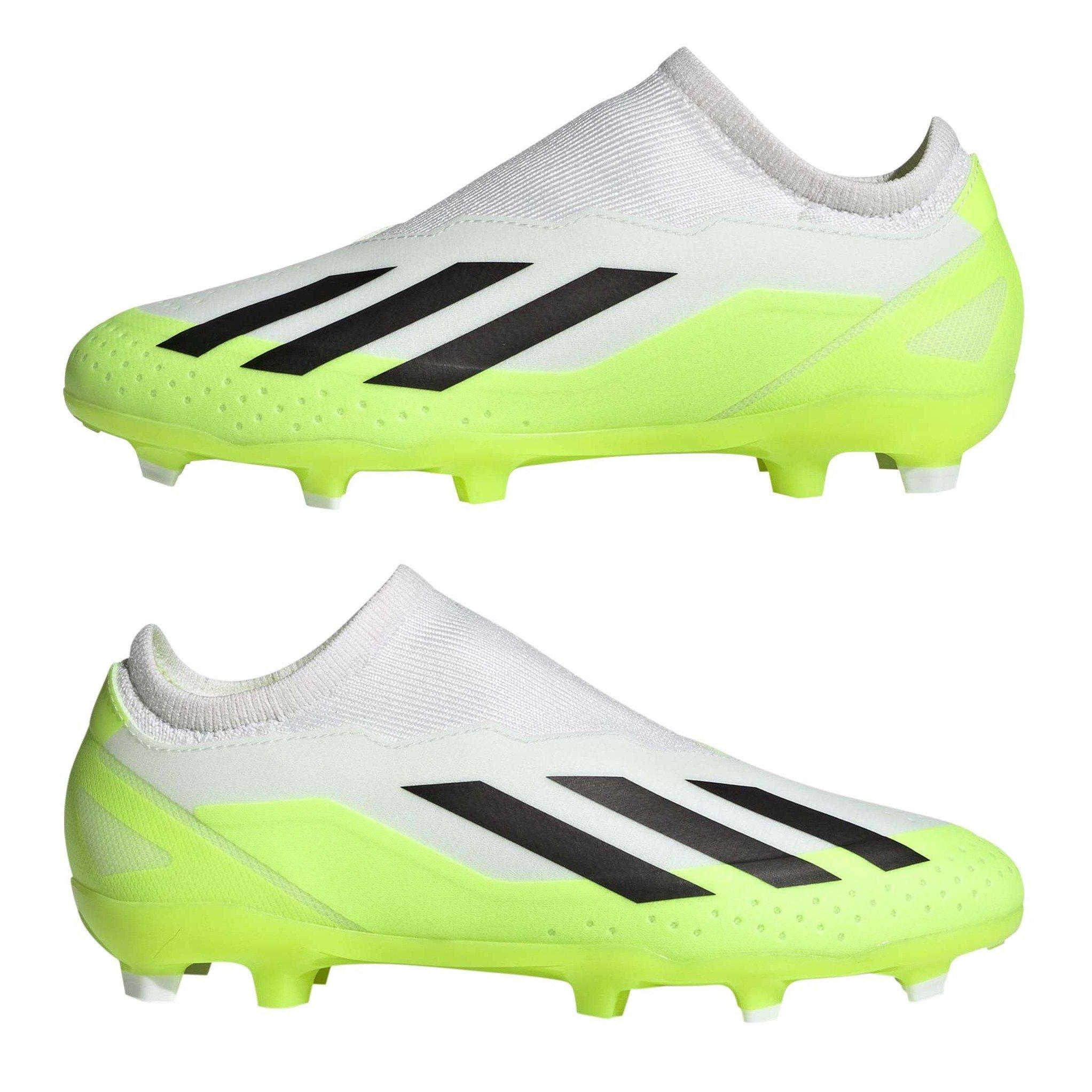 White - adidas - X Crazyfast.3 Laceless Firm Ground - 9
