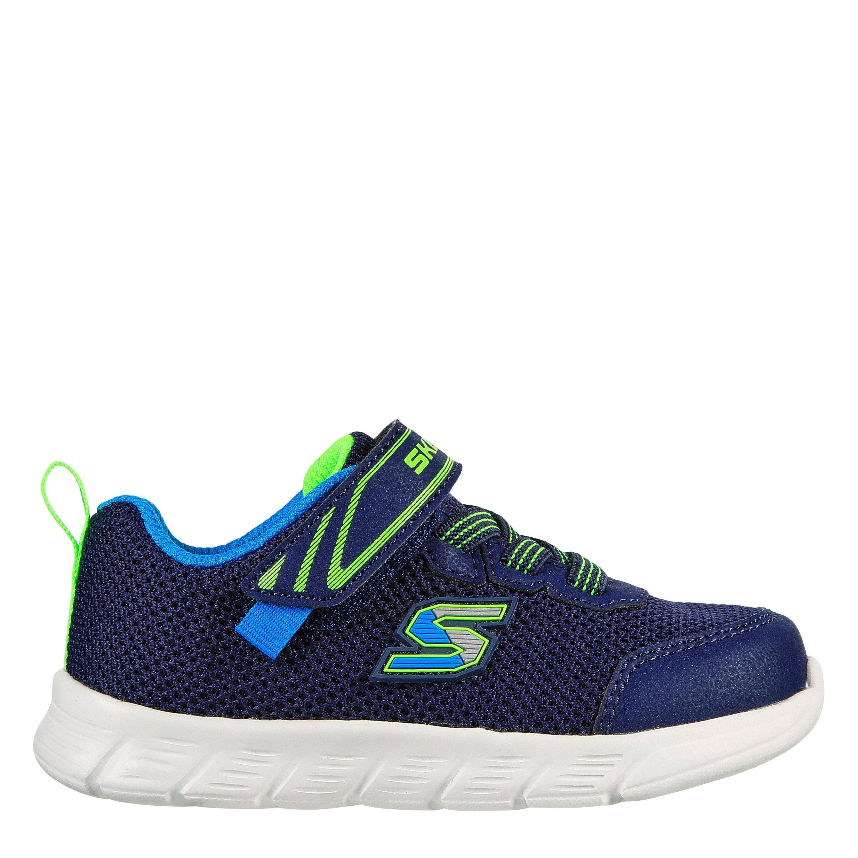 Skechers  Comfy Flex Infant Boys Trainers - Navy/Lime - C7 (24)