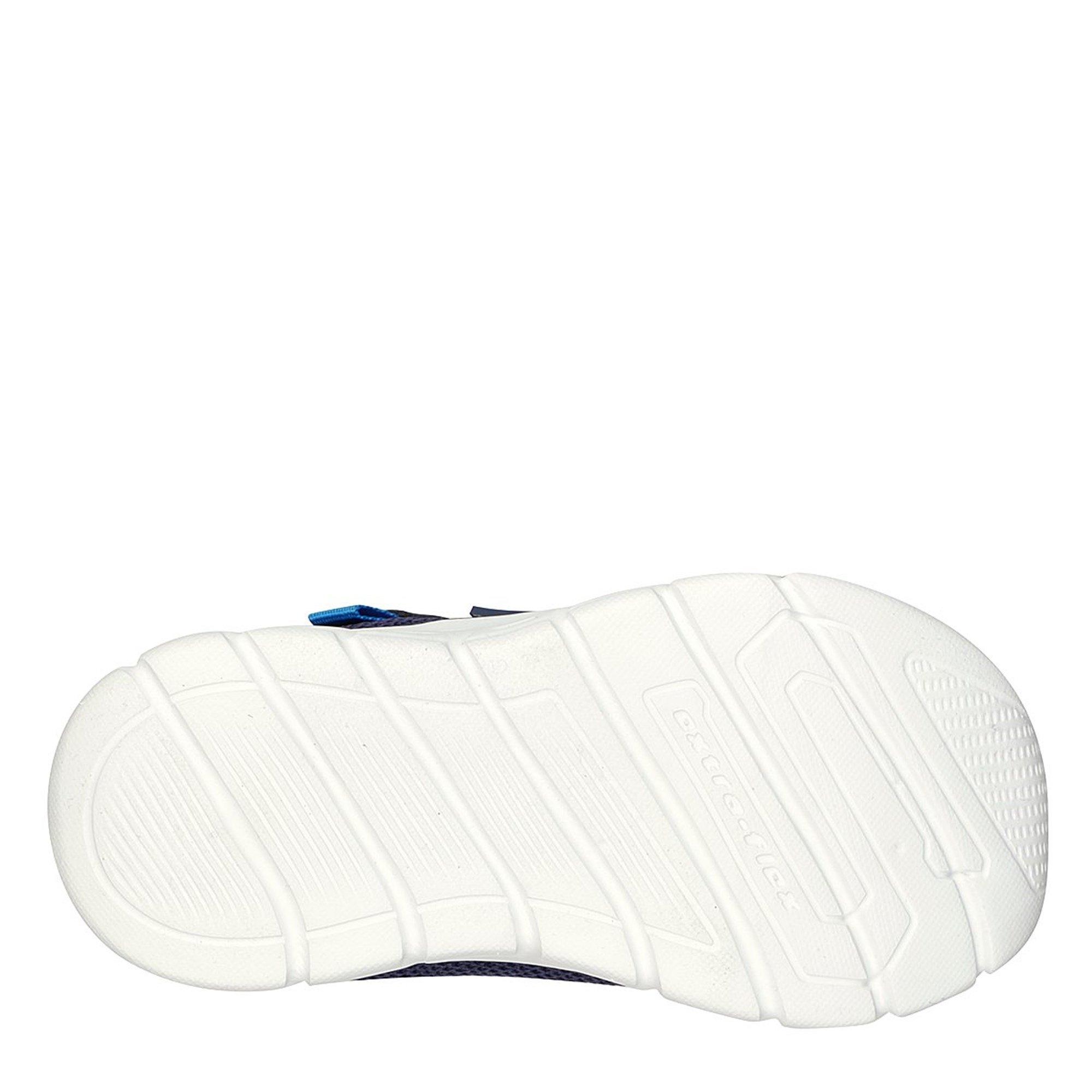 Navy/Lime - Skechers - Comfy Flex Infant Boys Trainers - 4