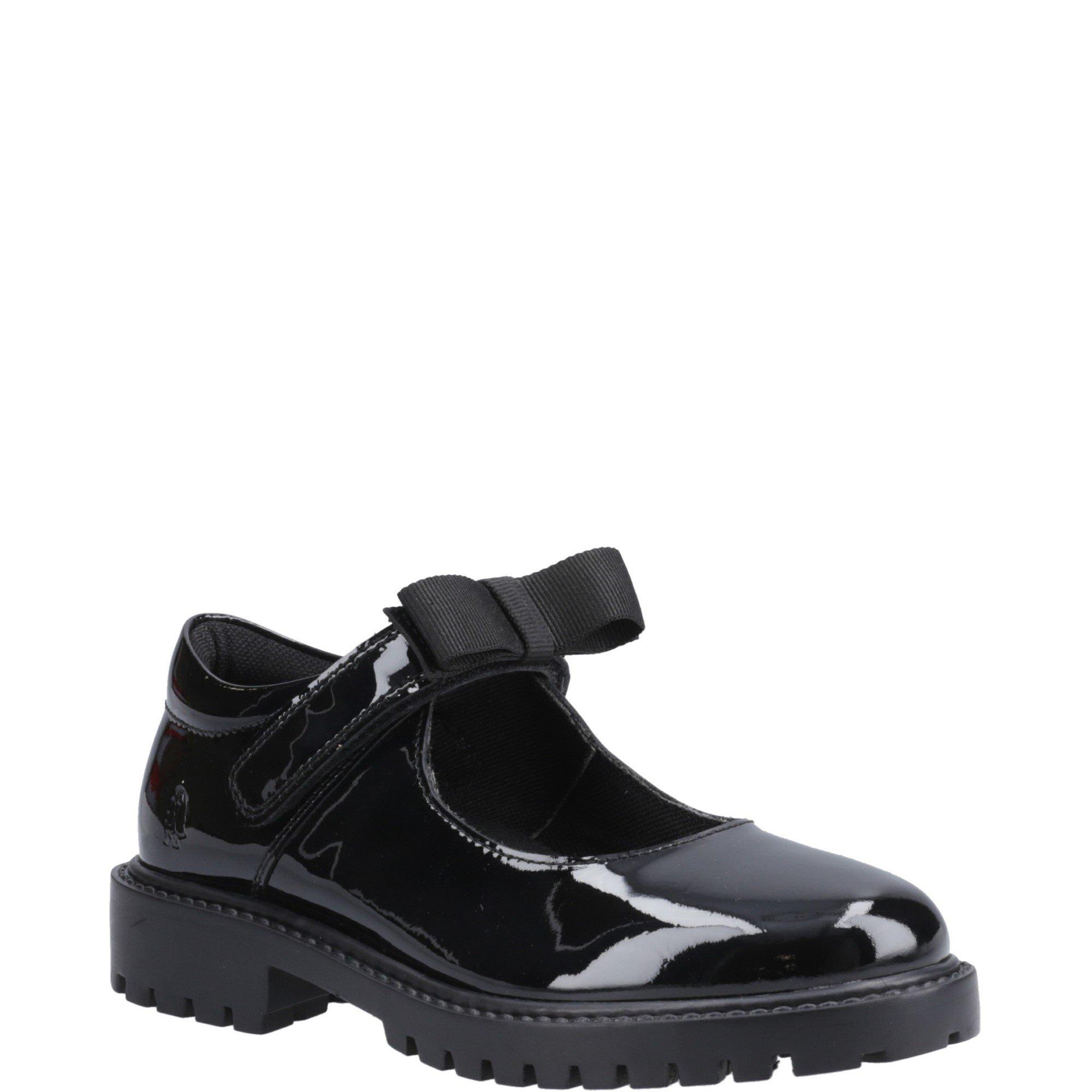 Black - Hush Puppies - Astrid Bow Patent Jnr - 2