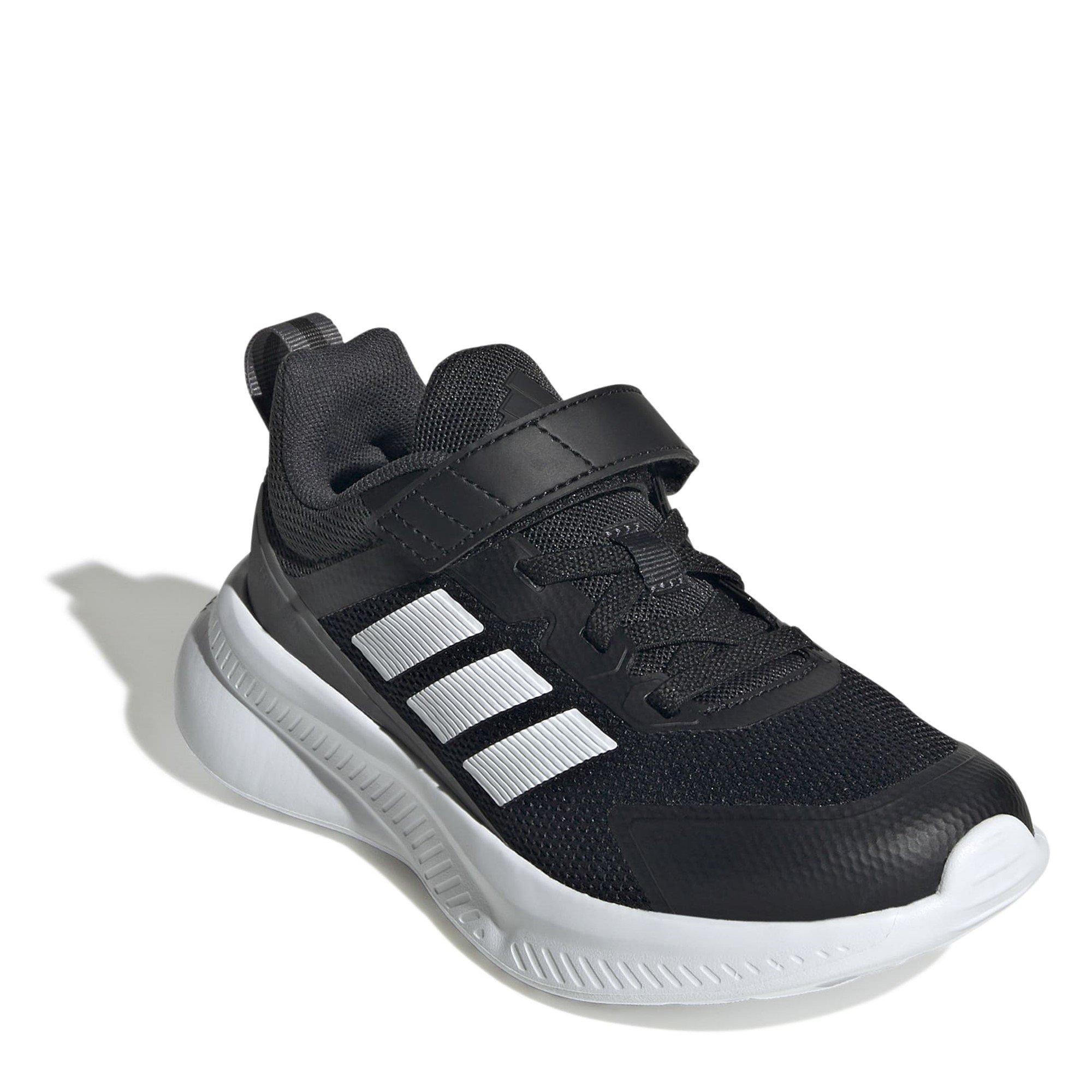 CBlk/Wht/Carbon - adidas - FortaRun 4.0 Childrens Shoes - 3