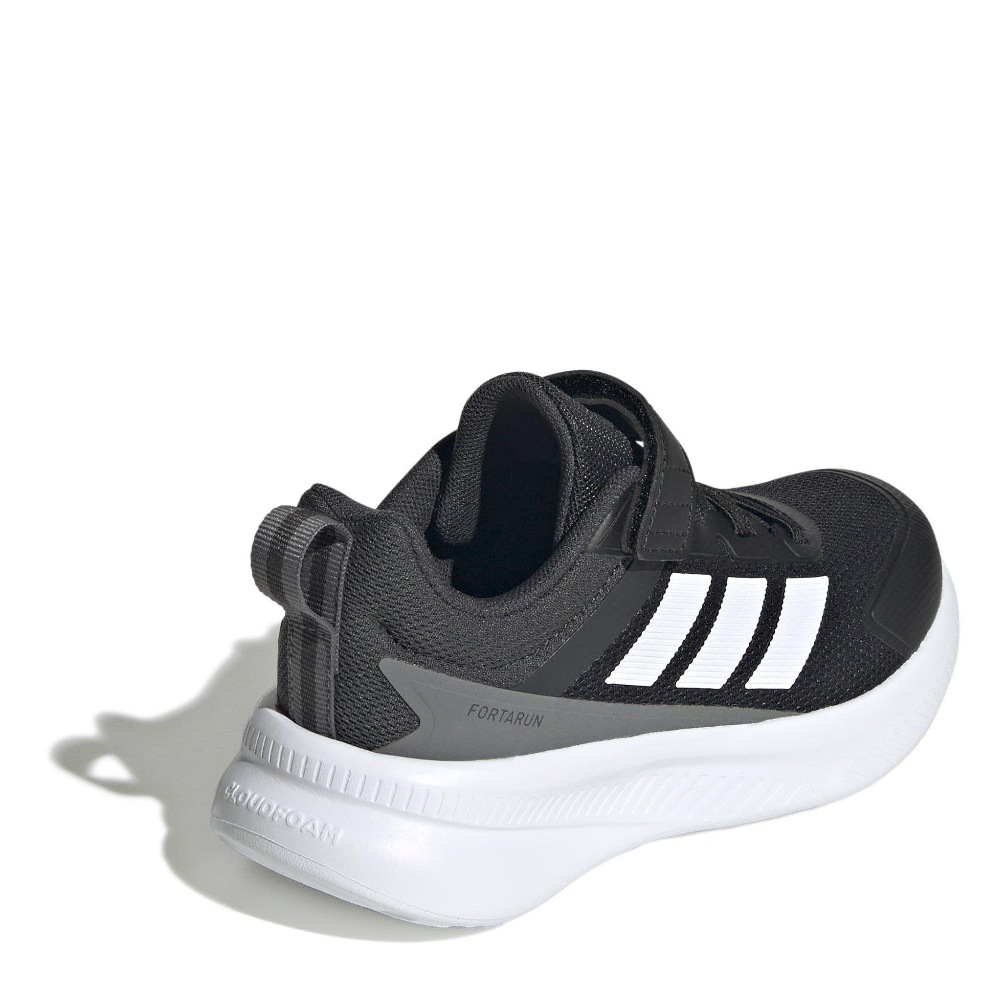 CBlk/Wht/Carbon - adidas - FortaRun 4.0 Childrens Shoes - 4