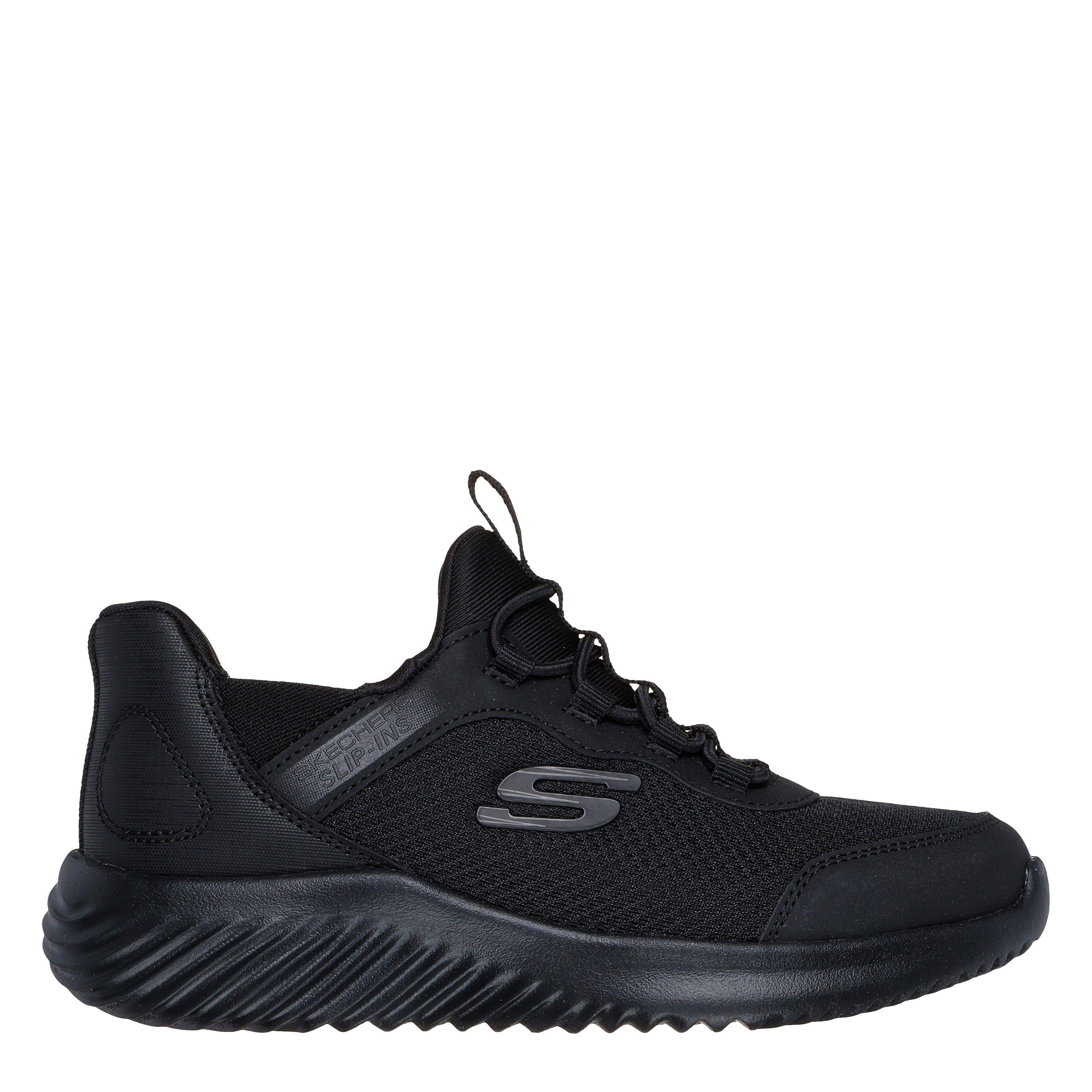 Skechers Boys Kids' Bounder Slip On Runners - Triple Black - C12 (30)