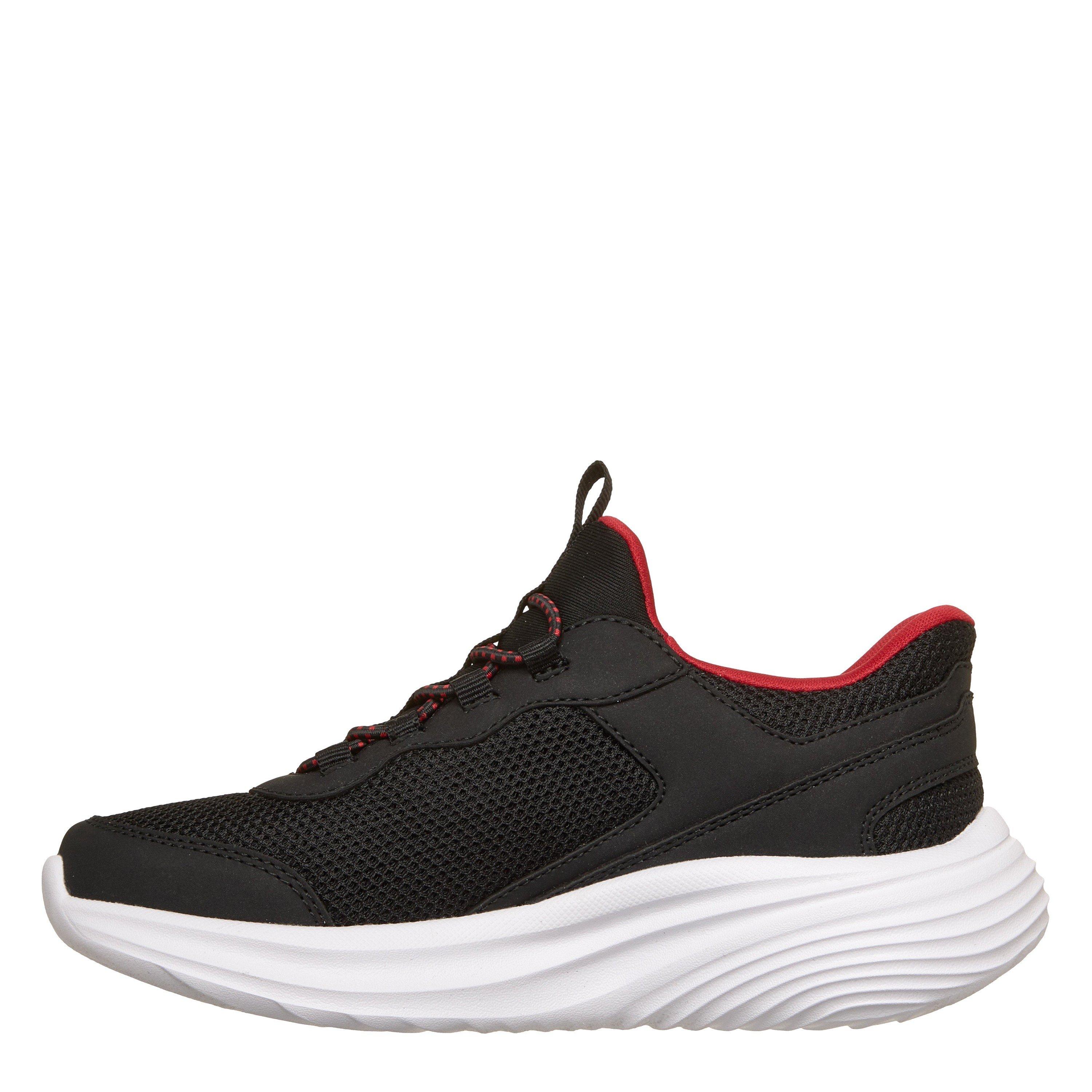 Black/Red - Skechers - Kids' Bounder Slip On Runners - 2