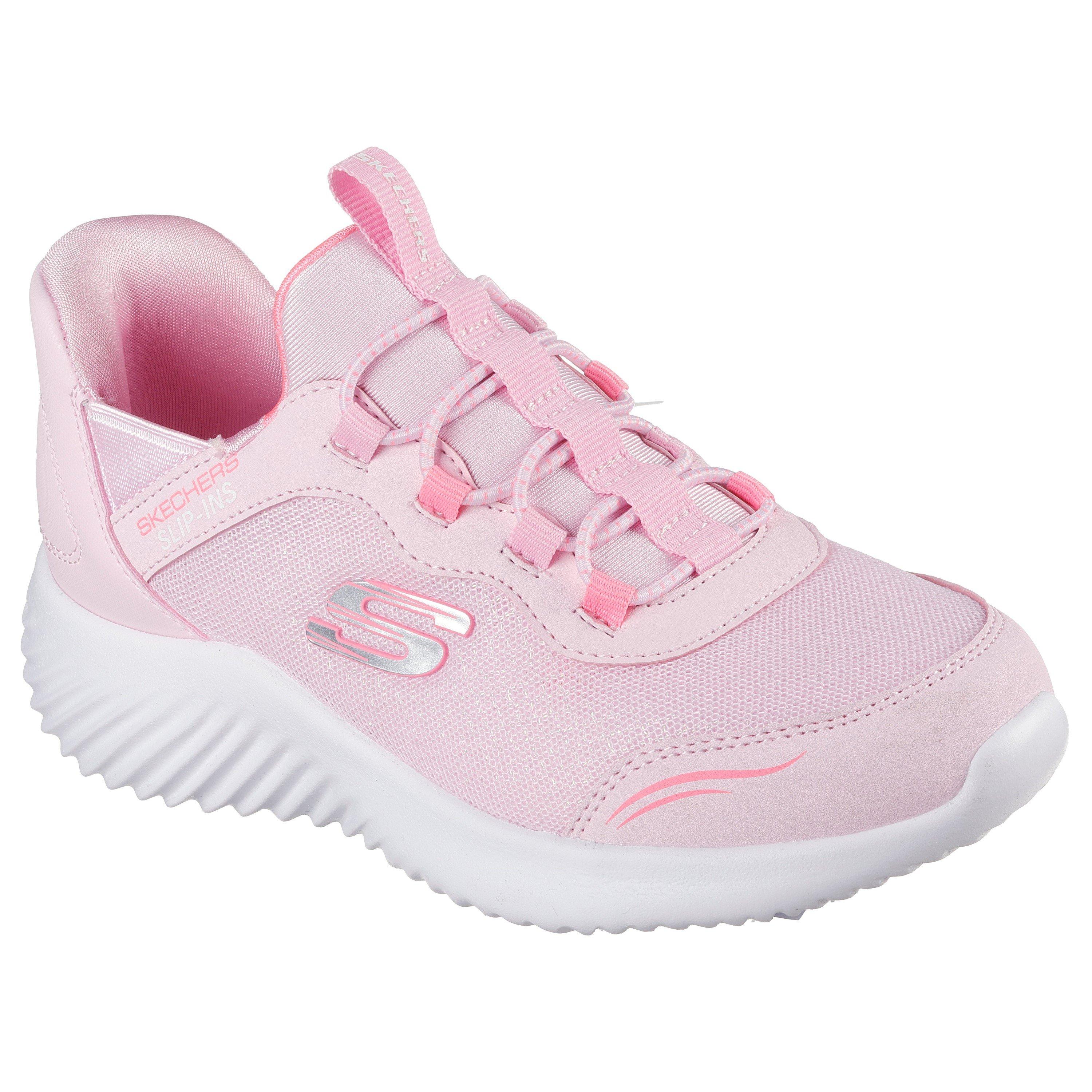 Pink/Weiß - Skechers - Slip-ins Bounder Shoes Childrens - 3