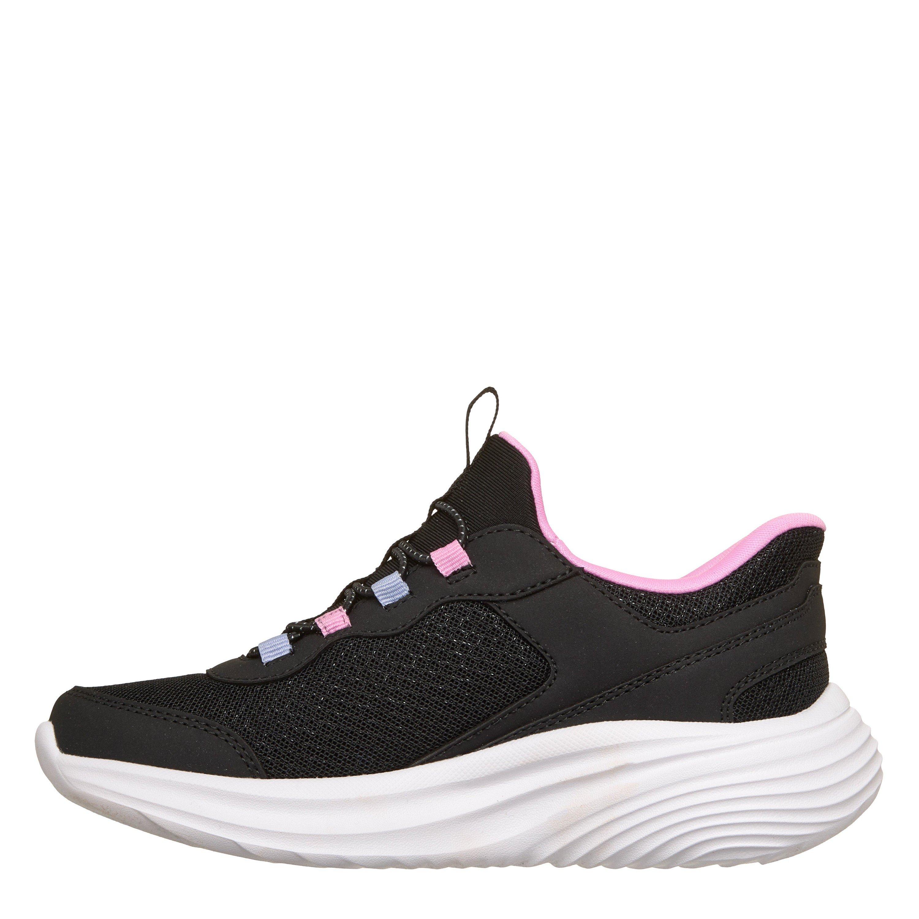 Black/Pink - Skechers - Slip-ins Bounder Shoes Childrens - 2