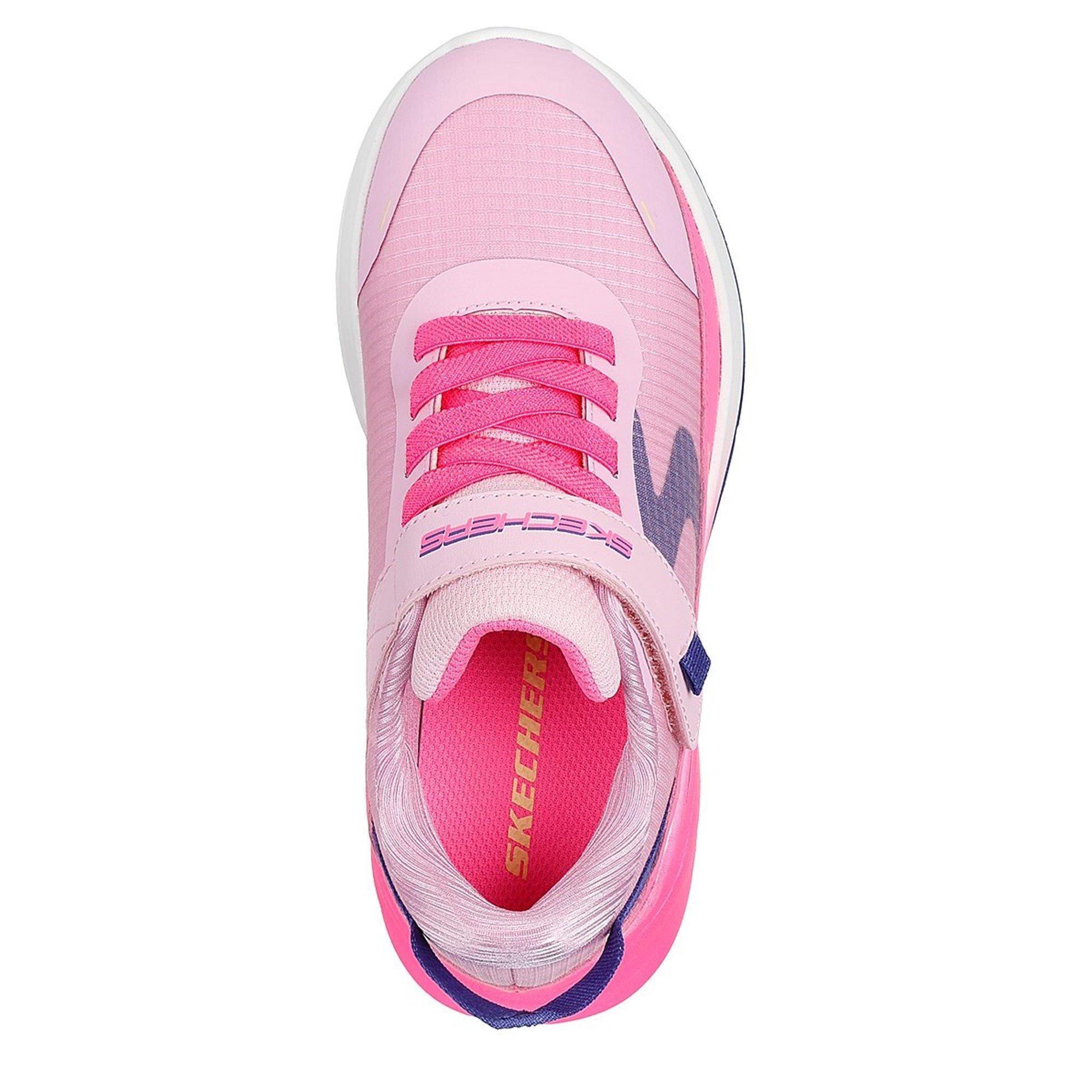 Pink - Skechers - Gore And Strap Sneaker W Mono Mesh Runners Girls - 5