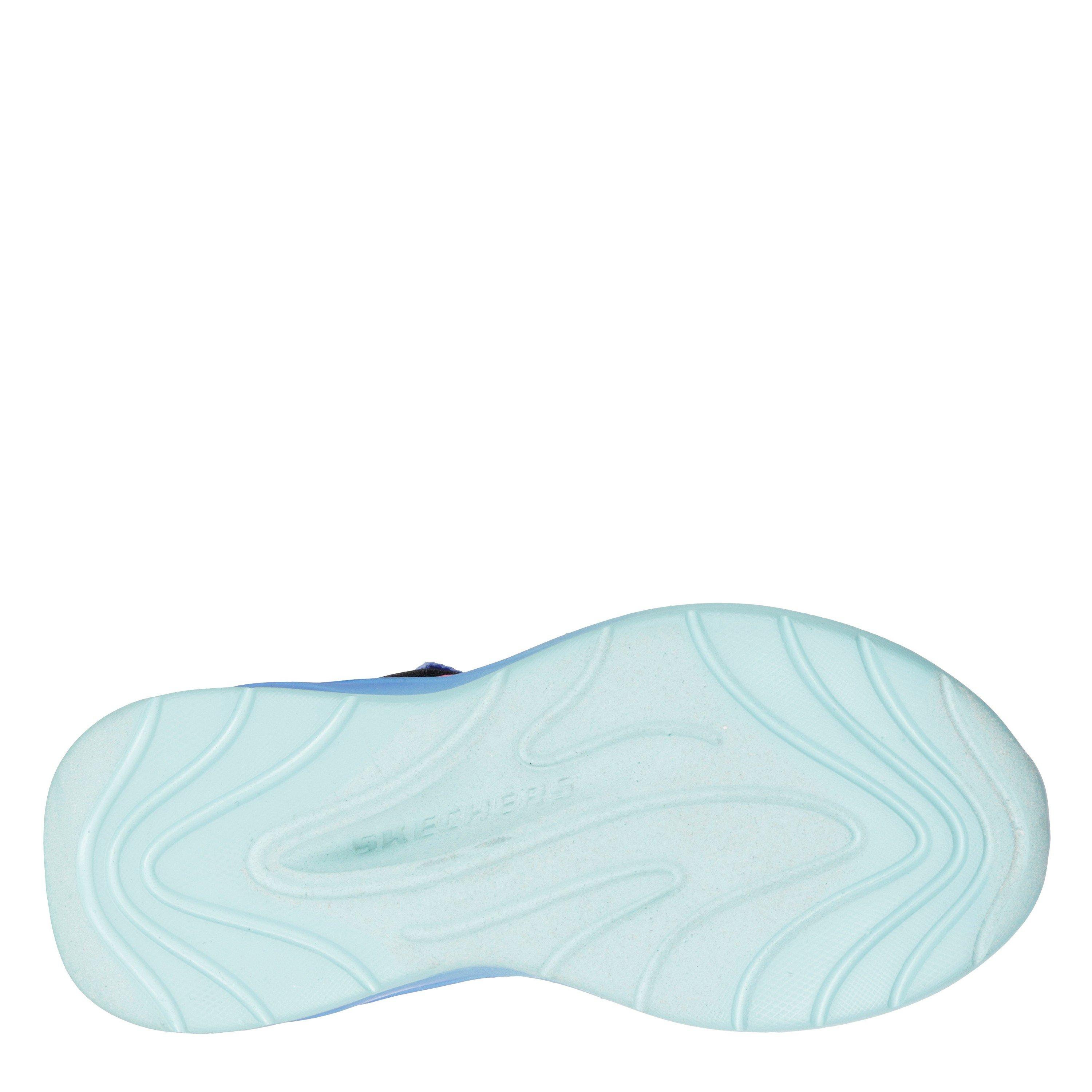 Blue/Pink - Skechers - Gore And Strap Sneaker W Mono Mesh Runners Girls - 5