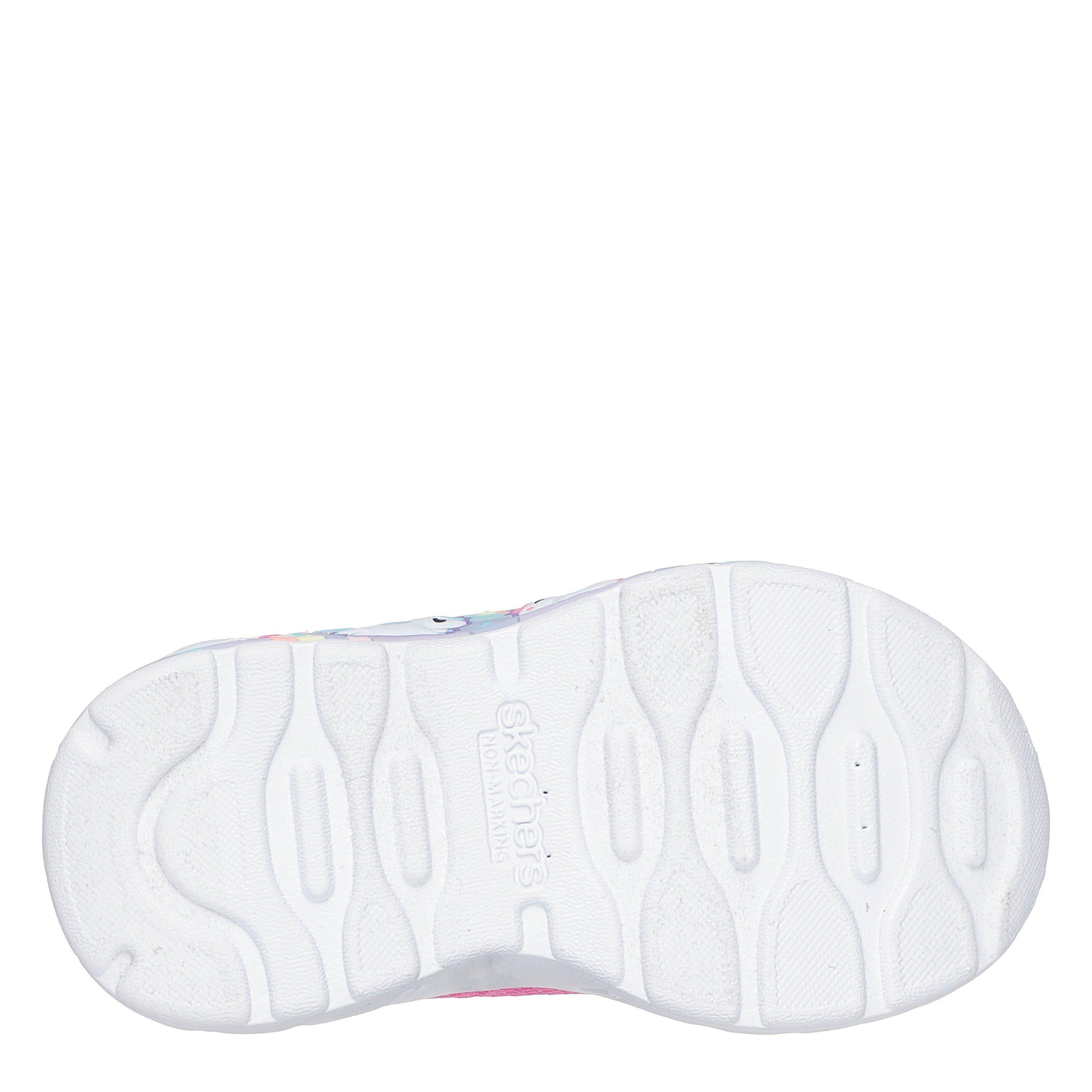 Pink - Skechers - Gore & Strap Thematic Wrap Sneaker Runners Girls - 5