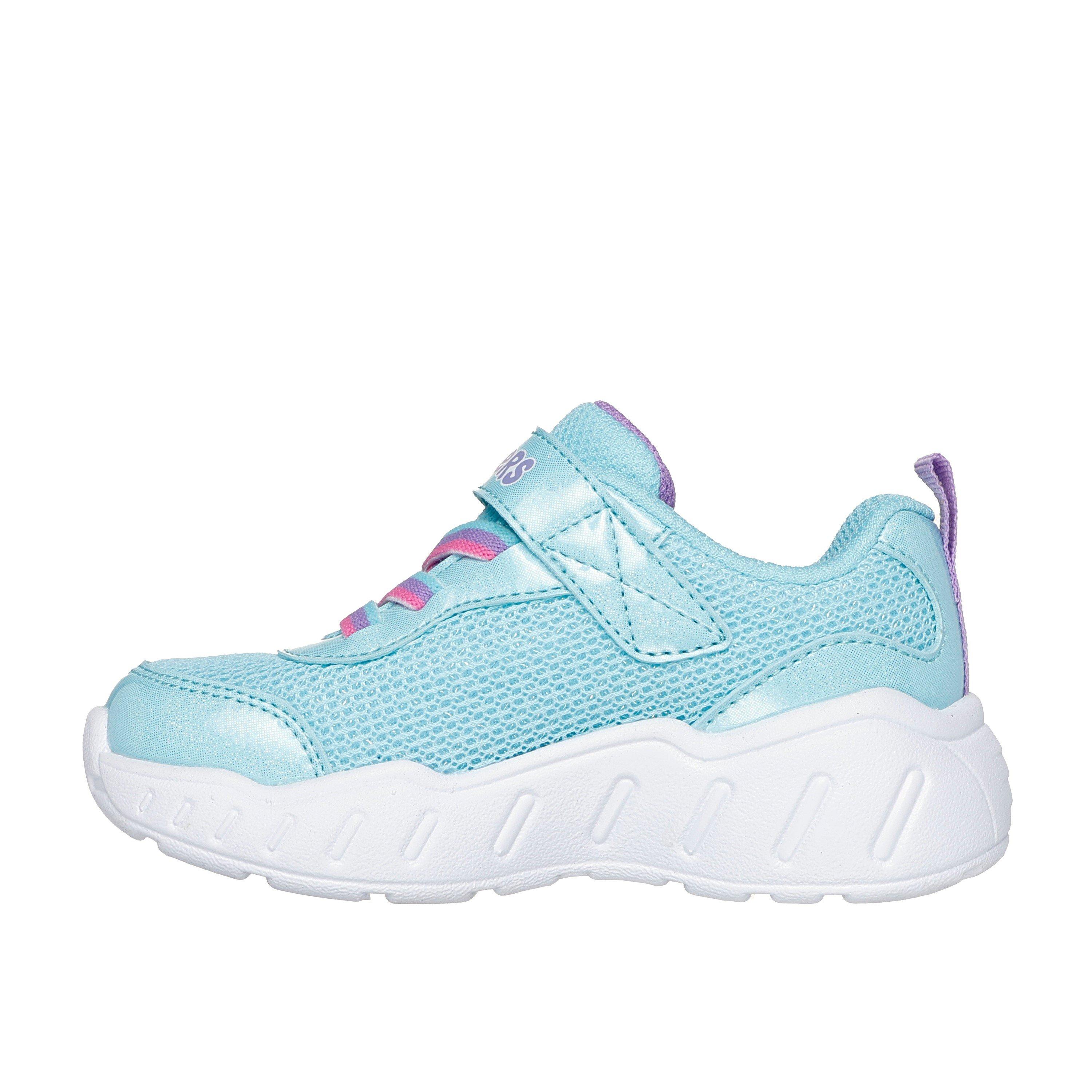 Blauw/Roze - Skechers - Gore &amp; Strap Thematic Wrap Sneaker Runners Girls - 2