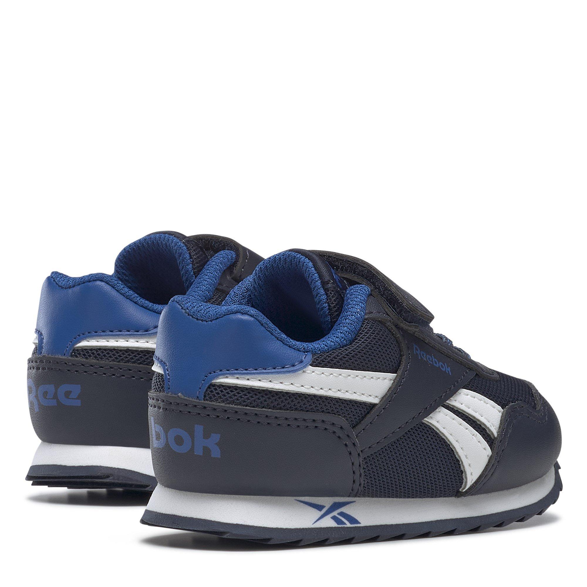 Navy/White - Reebok - Royal Classic Boys Trainers - 4