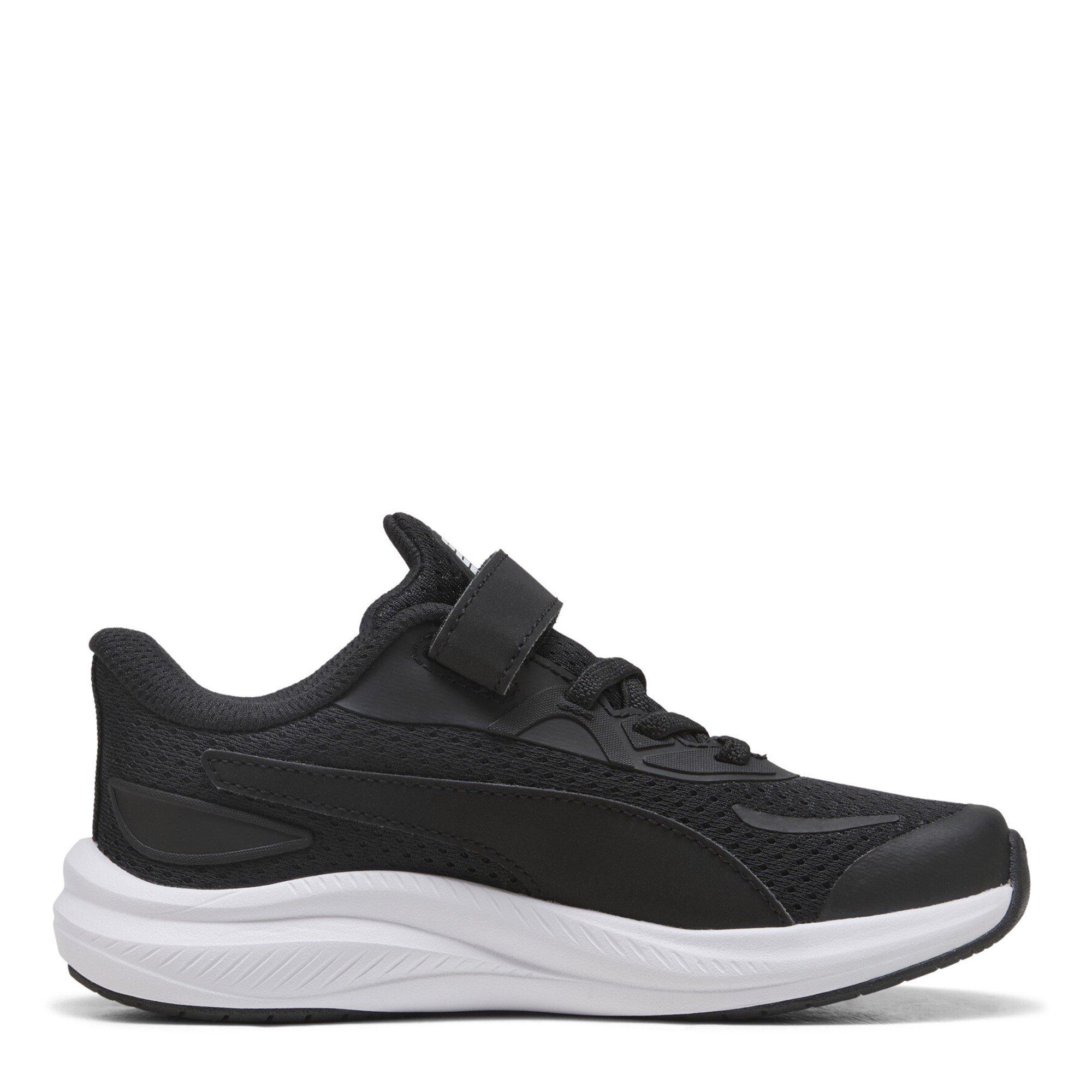 Blk-Wht-Silver - Puma - Skyrocket 2 Childrens Shoes - 4