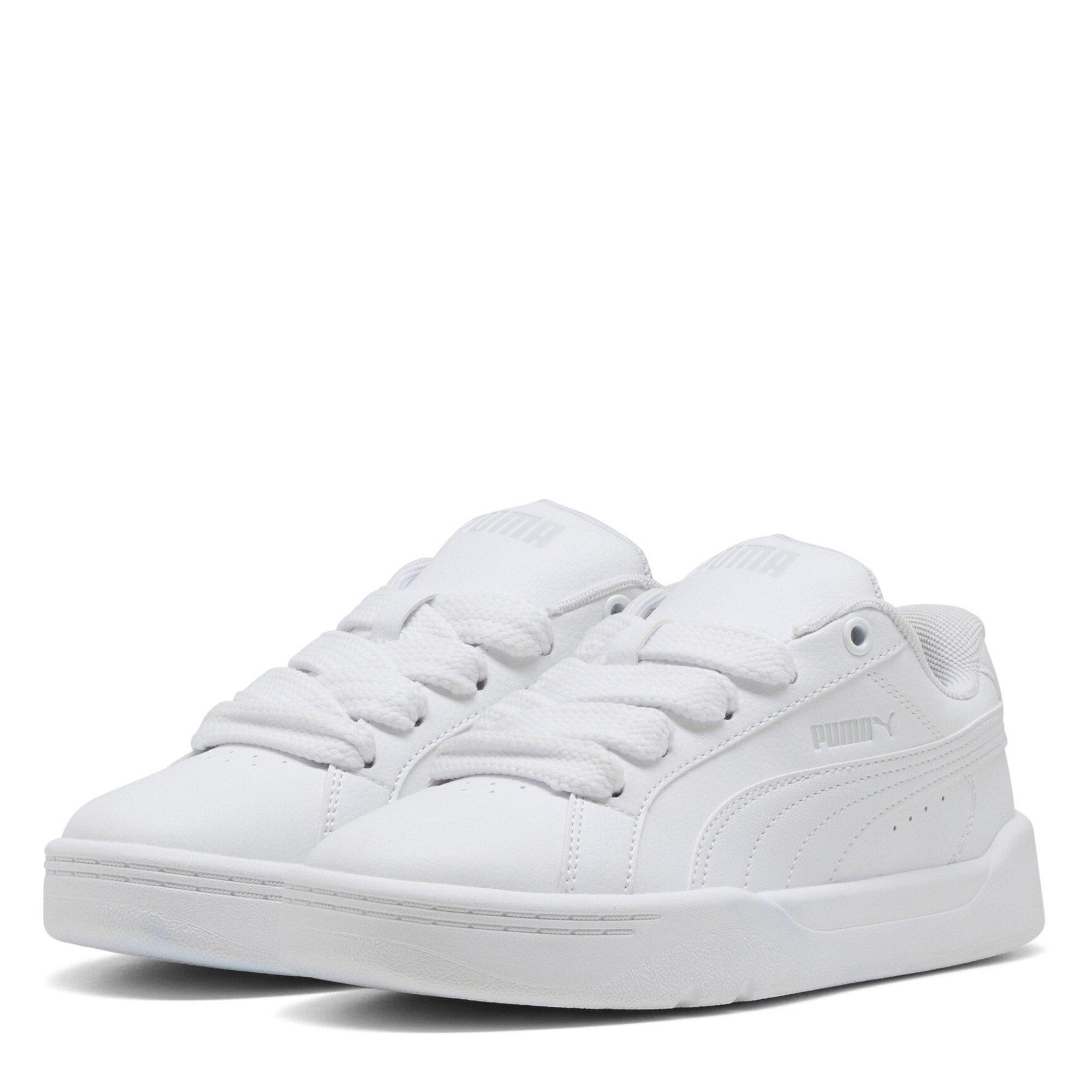 Wht-Wht-FthrGry - Puma - Unisex Kids' Park Lifestyle Easy Low-Top Trainers - 1