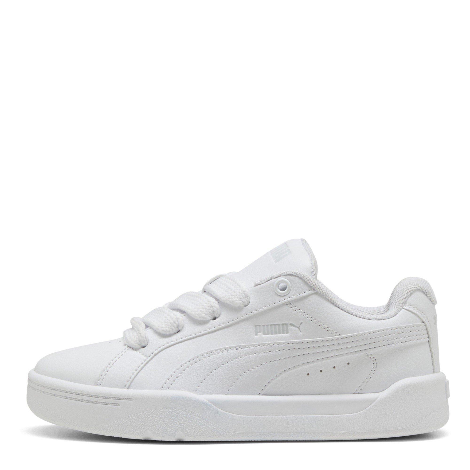 Wht-Wht-FthrGry - Puma - Unisex Kids' Park Lifestyle Easy Low-Top Trainers - 2