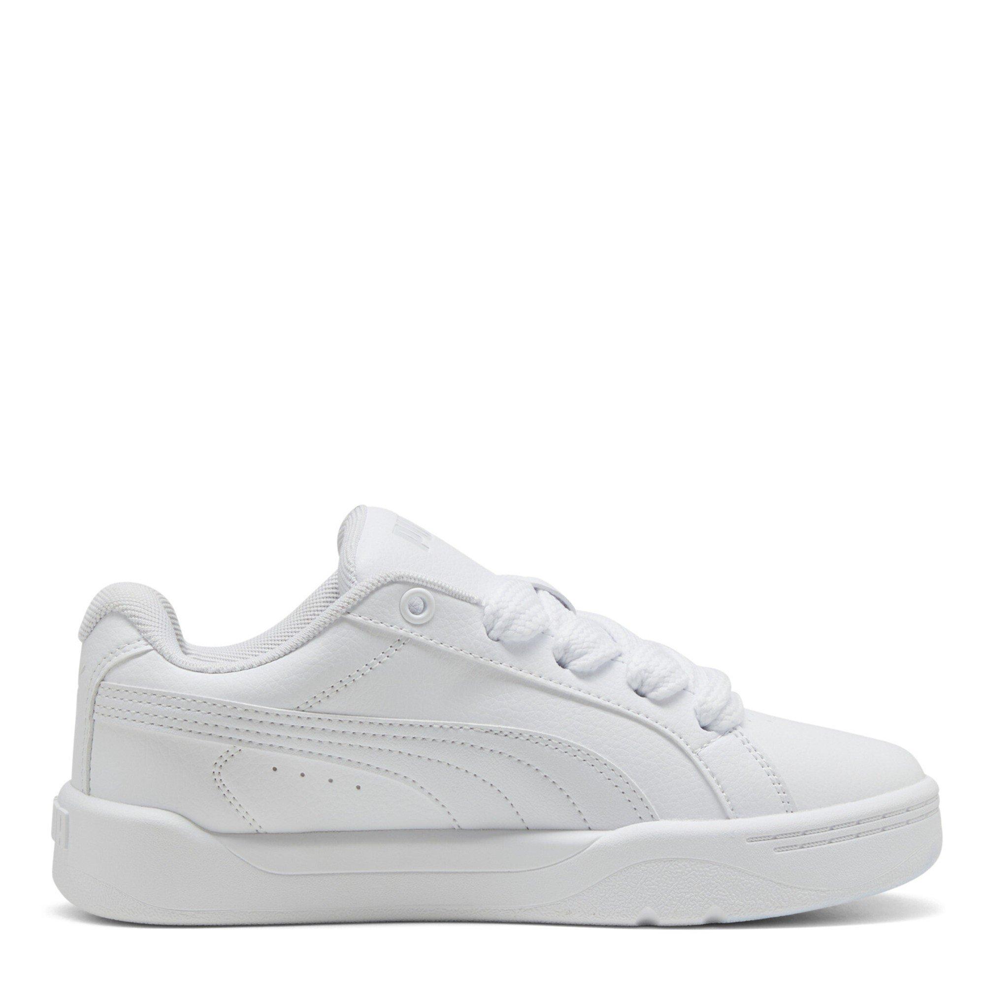 Wht-Wht-FthrGry - Puma - Unisex Kids' Park Lifestyle Easy Low-Top Trainers - 4