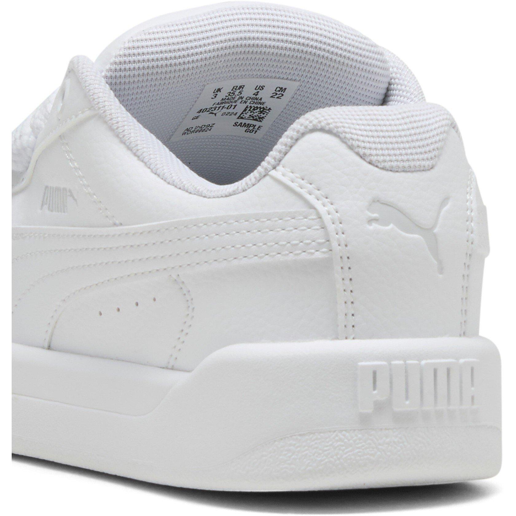 Wht-Wht-FthrGry - Puma - Unisex Kids' Park Lifestyle Easy Low-Top Trainers - 5