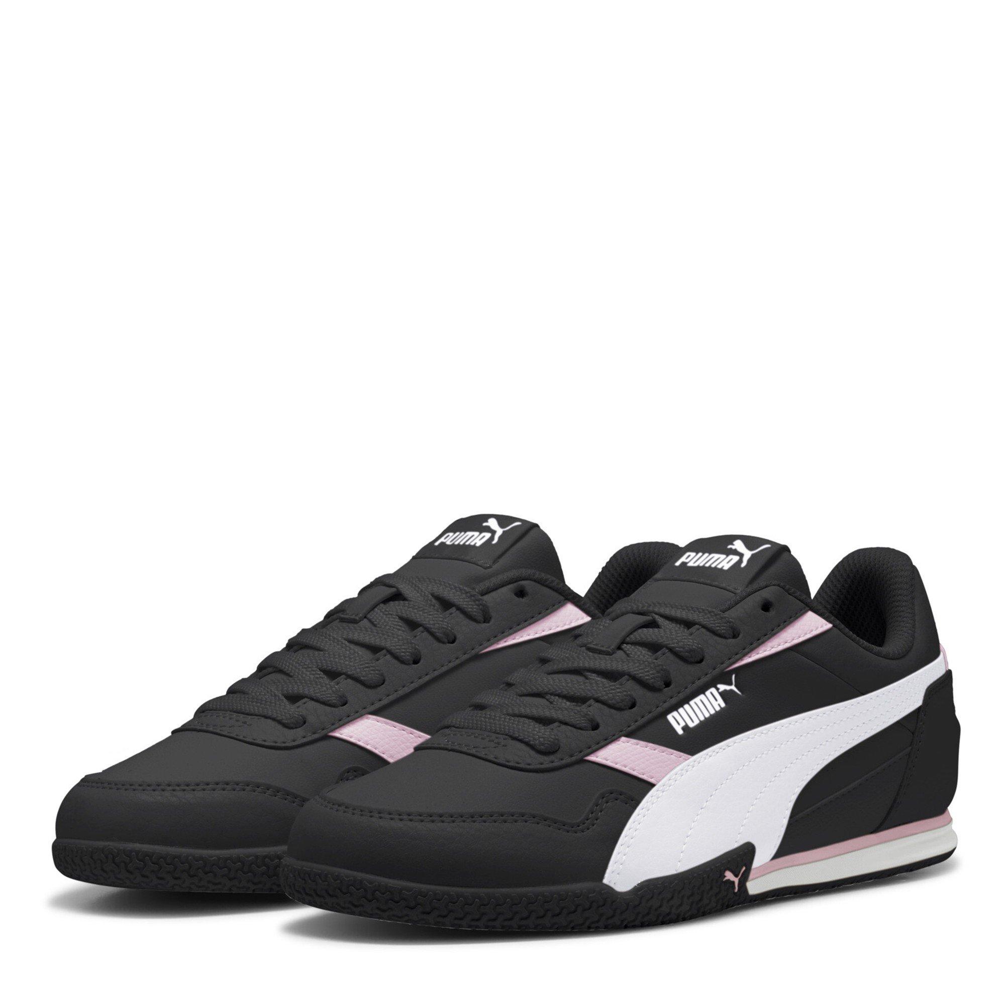 Blk-Wht-PosdPnk - Puma - Kids' Bella Donna Sl Low-Top Trainers - 1