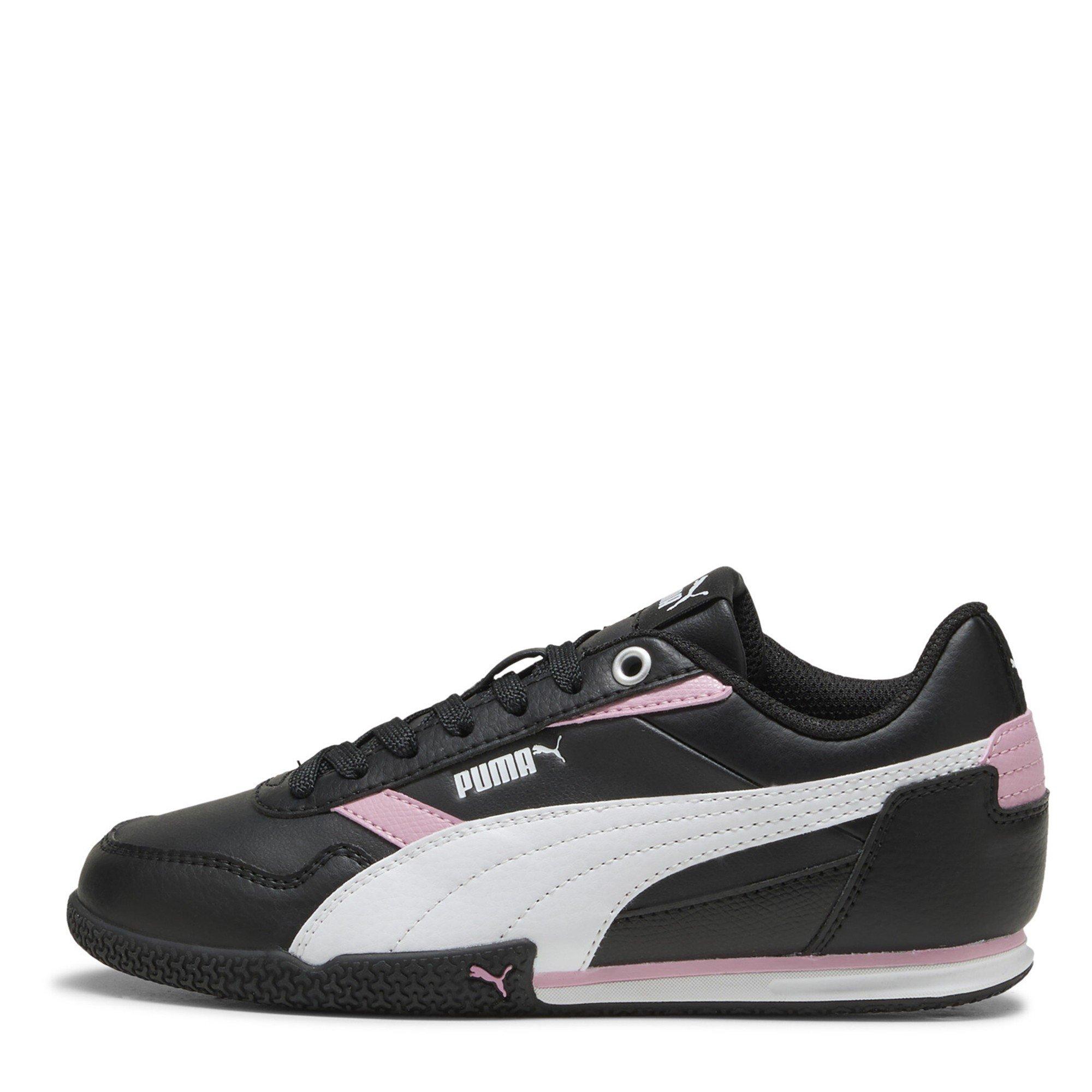 Blk-Wht-PosdPnk - Puma - Kids' Bella Donna Sl Low-Top Trainers - 2