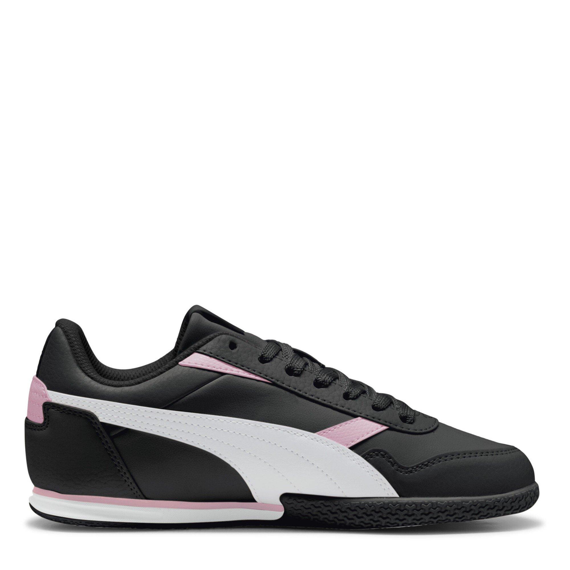 Blk-Wht-PosdPnk - Puma - Kids' Bella Donna Sl Low-Top Trainers - 4