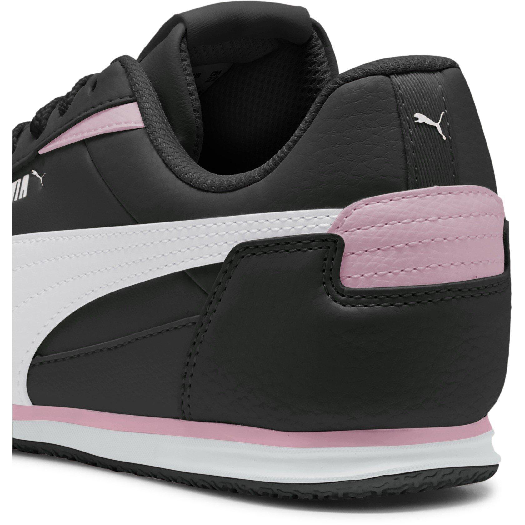 Blk-Wht-PosdPnk - Puma - Kids' Bella Donna Sl Low-Top Trainers - 5