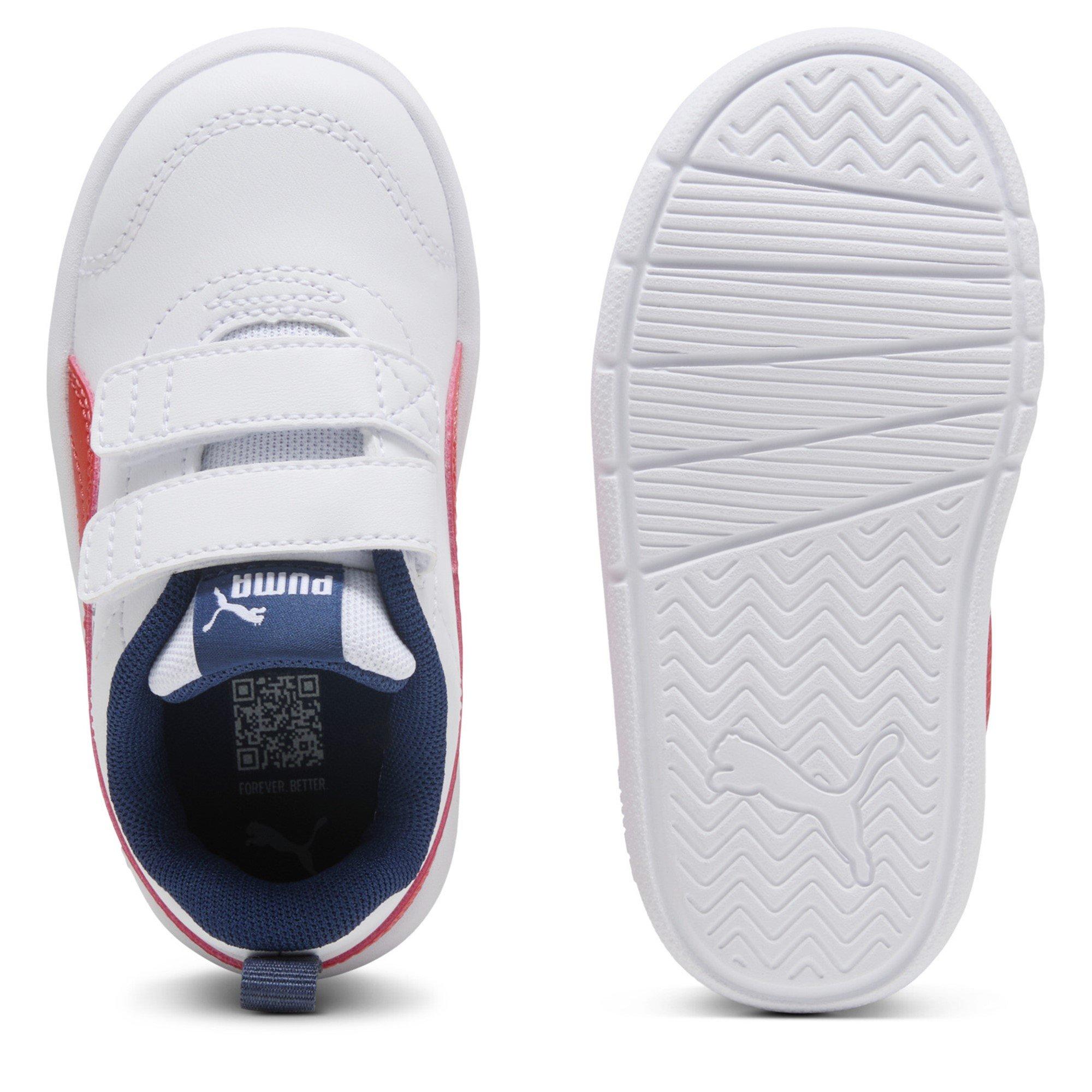 White-Red-Blue - Puma - Courtflex V3 Infants Sneakers - 3