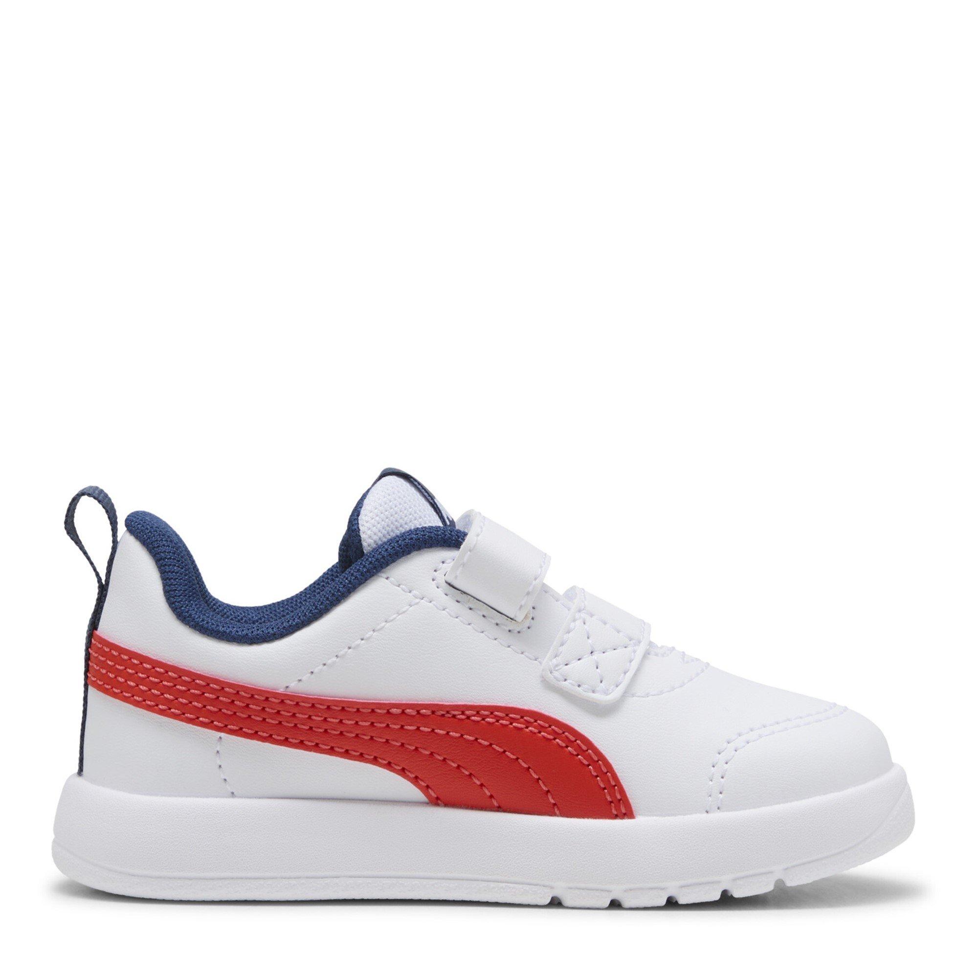 White-Red-Blue - Puma - Courtflex V3 Infants Sneakers - 4