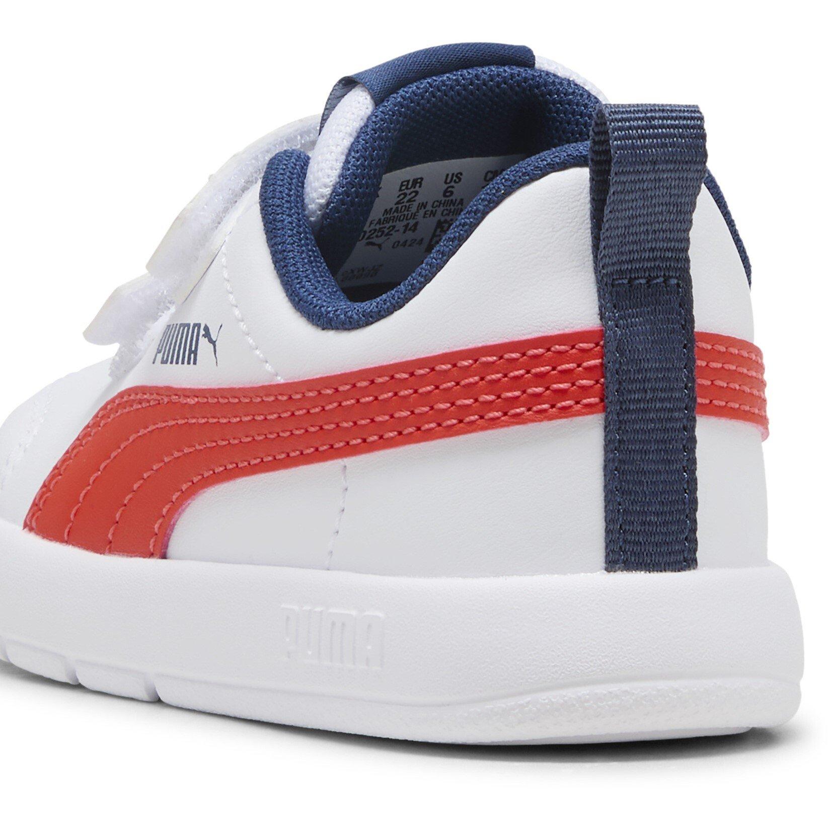 White-Red-Blue - Puma - Courtflex V3 Infants Sneakers - 5