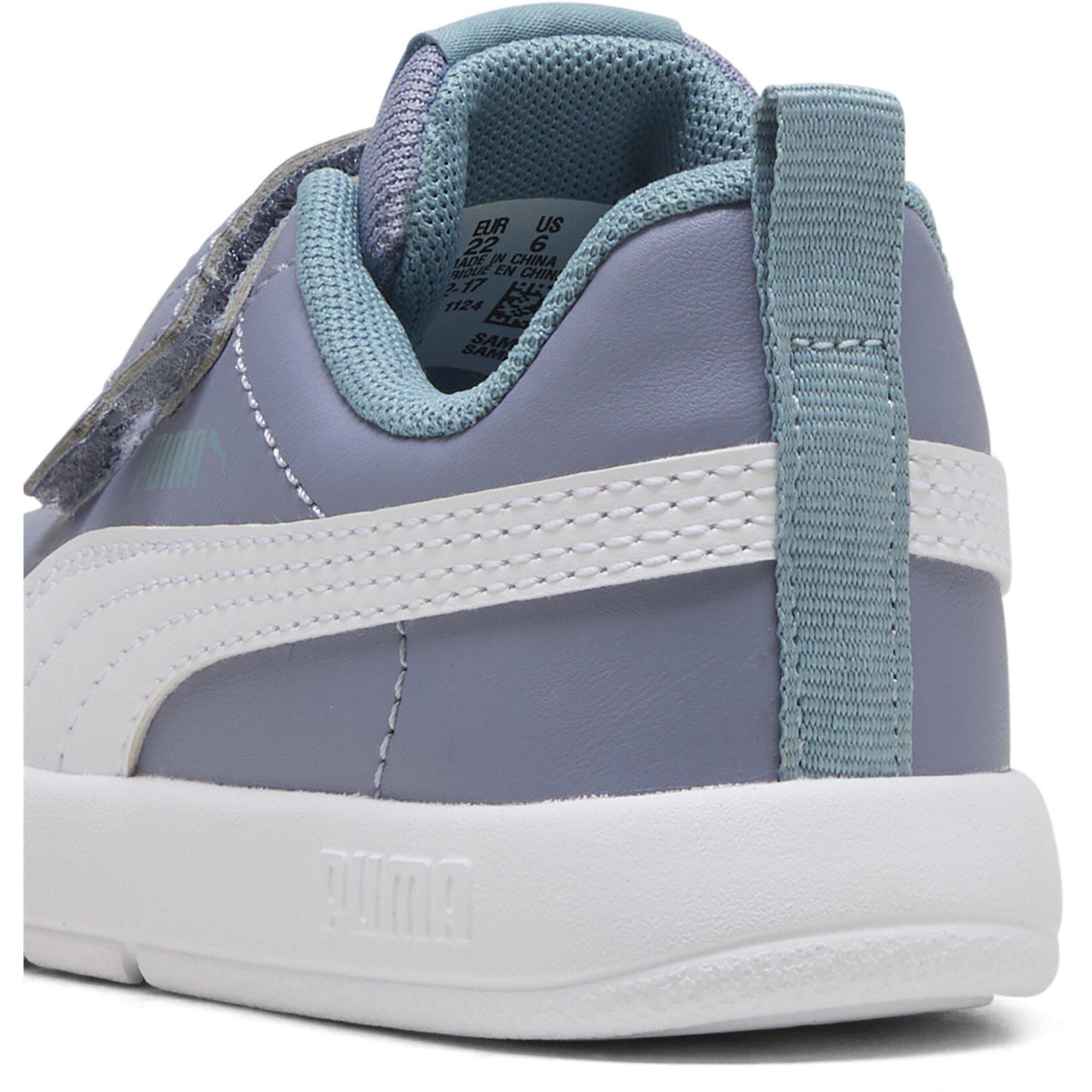 Gray/White/Blue - Puma - Courtflex V3 Infants Sneakers - 5