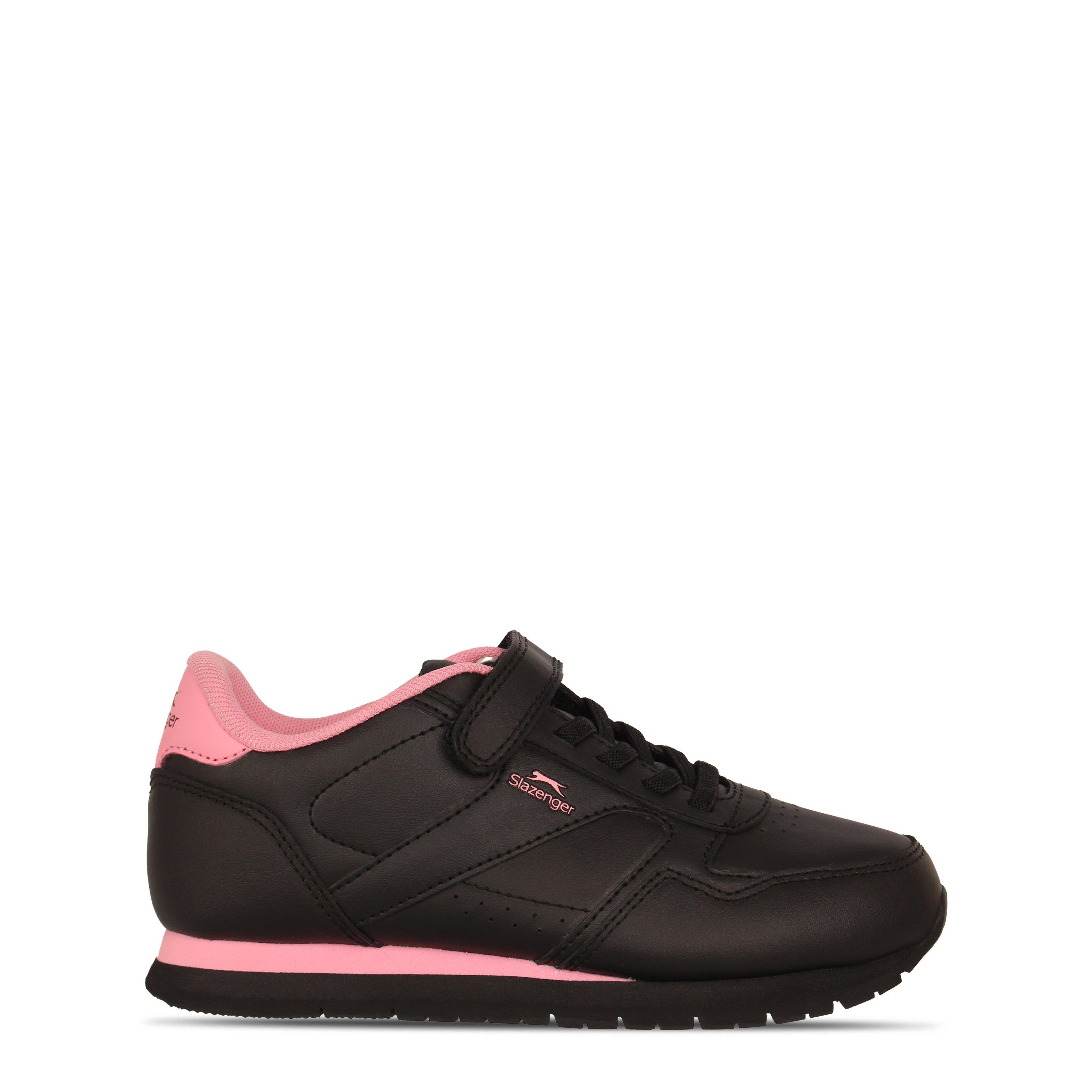 Slazenger Boys Classic Trainers Childs - Black/Pink - C11 (29)