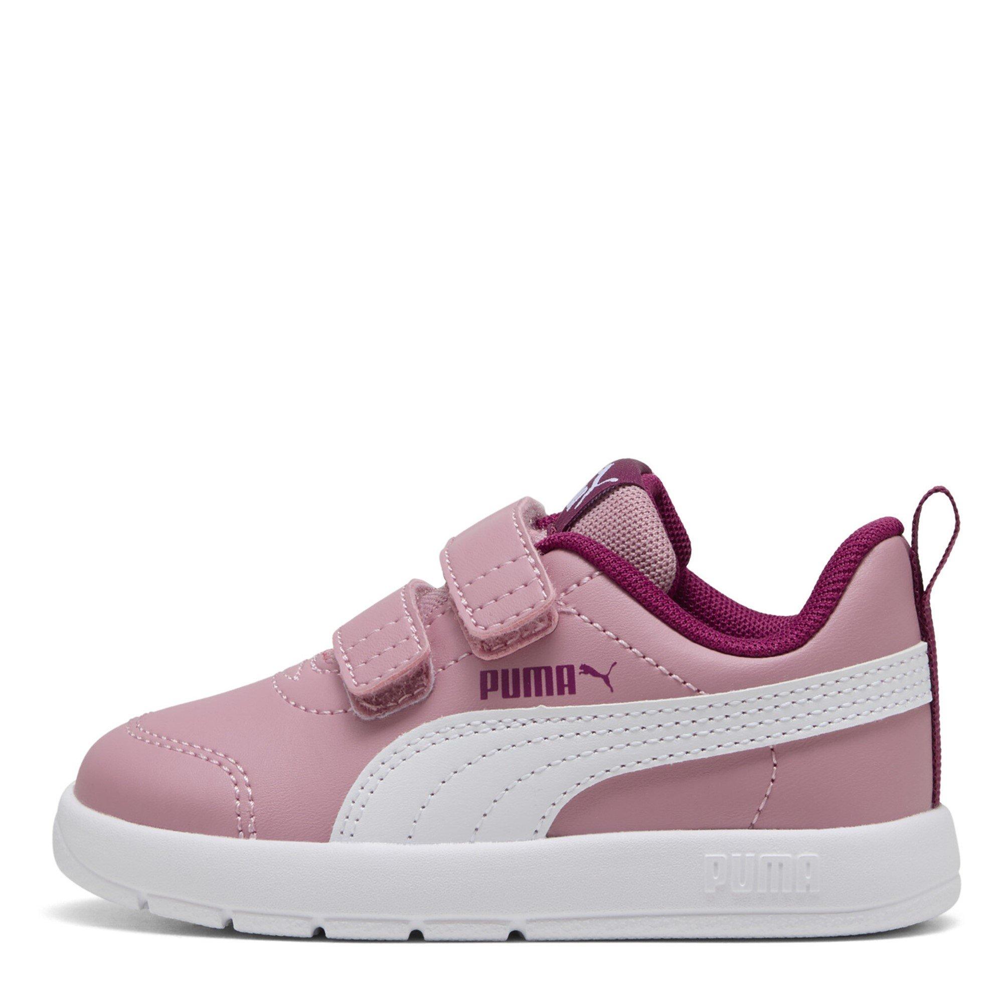 Pink-Wht-Berry - Puma - Courtflex V3 Infants Sneakers - 2