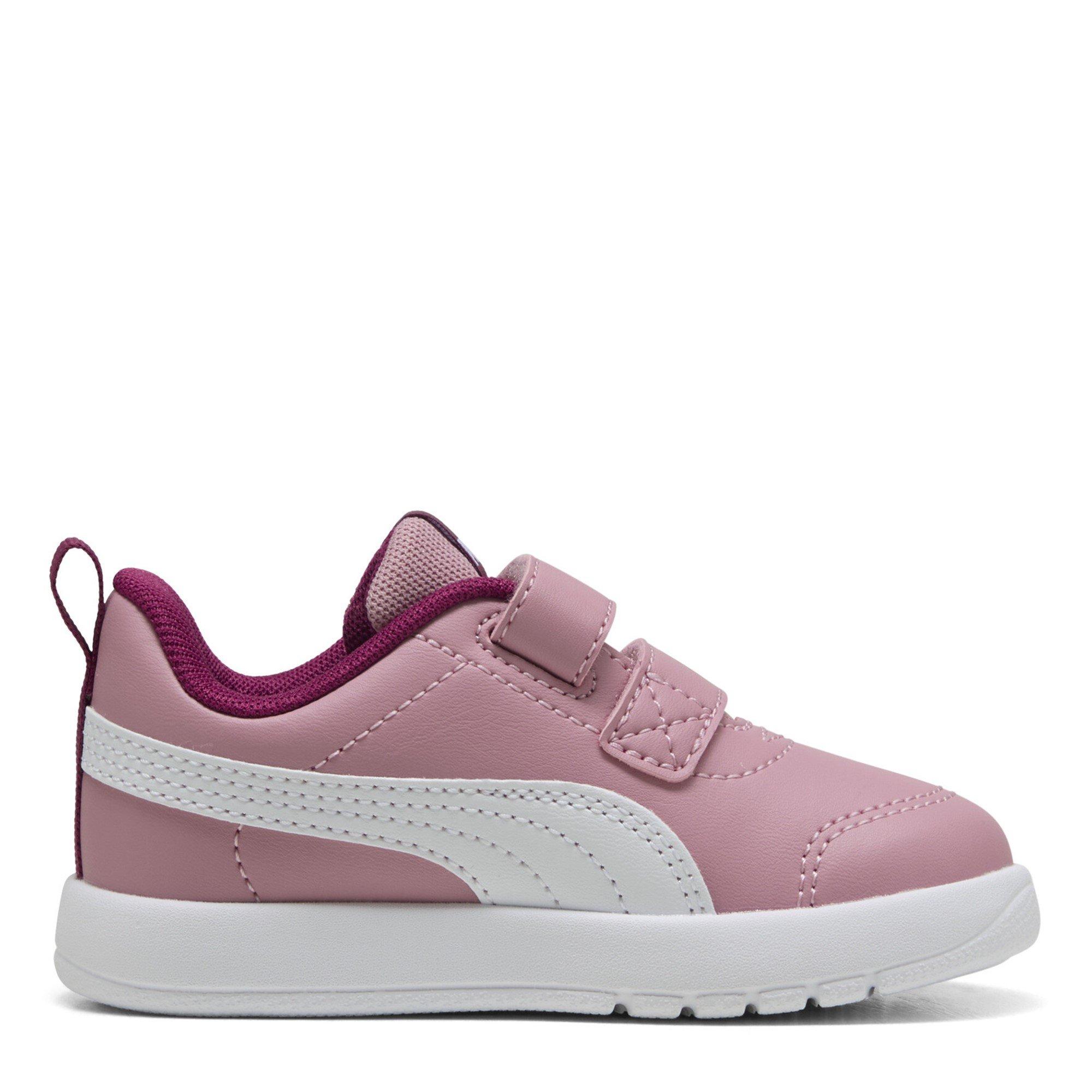 Pink-Wht-Berry - Puma - Courtflex V3 Infants Sneakers - 4