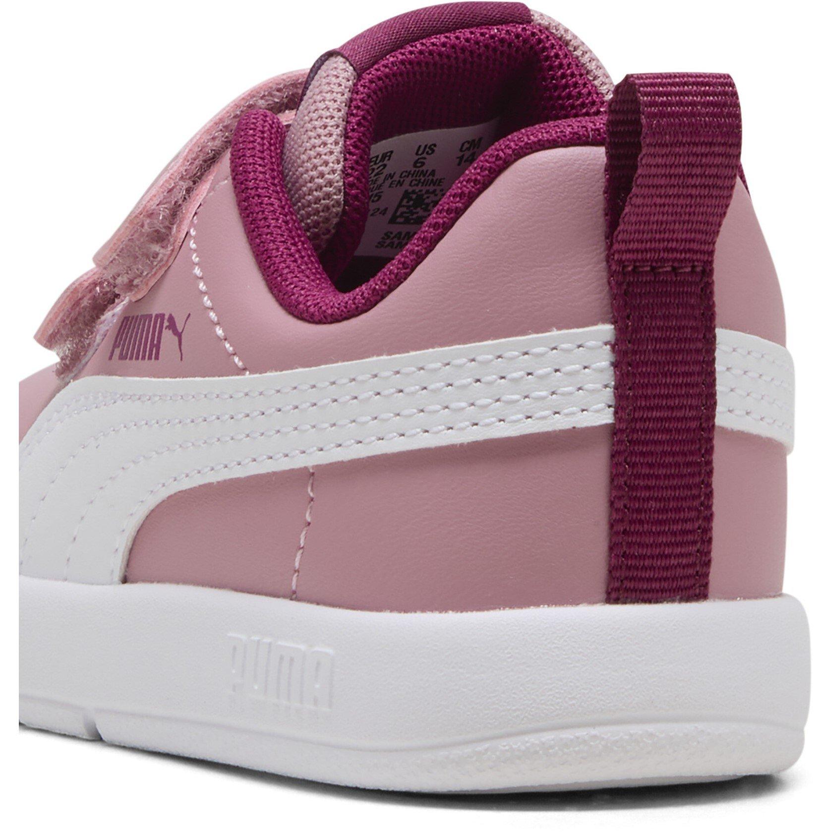 Pink-Wht-Berry - Puma - Courtflex V3 Infants Sneakers - 5