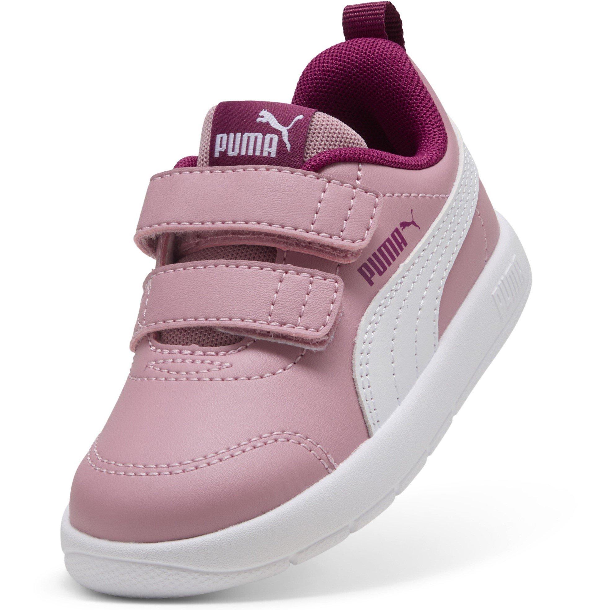 Pink-Wht-Berry - Puma - Courtflex V3 Infants Sneakers - 6