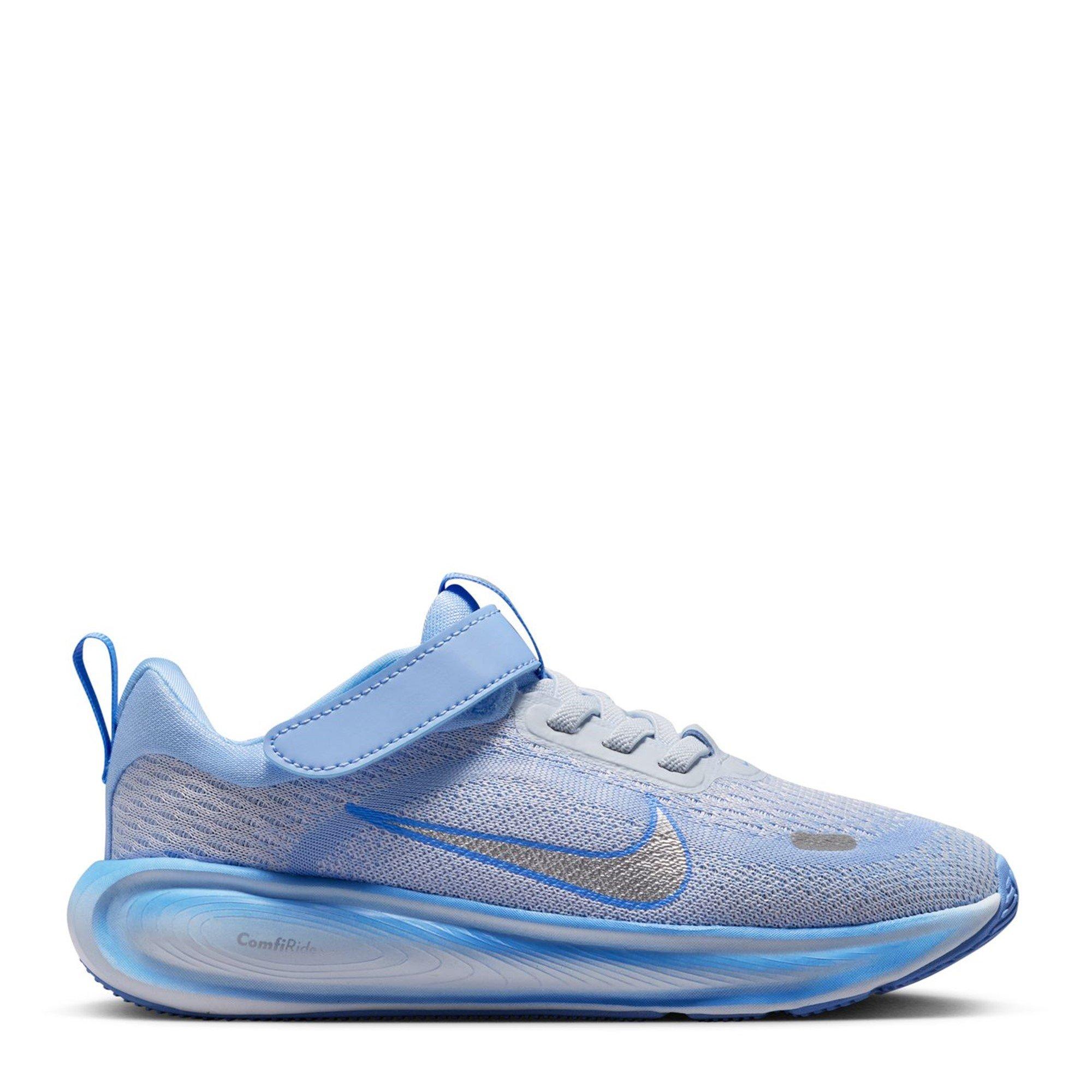Nike Girls Stellar Ride Runners Childrens - Metsilv/Blue - 1 (33)
