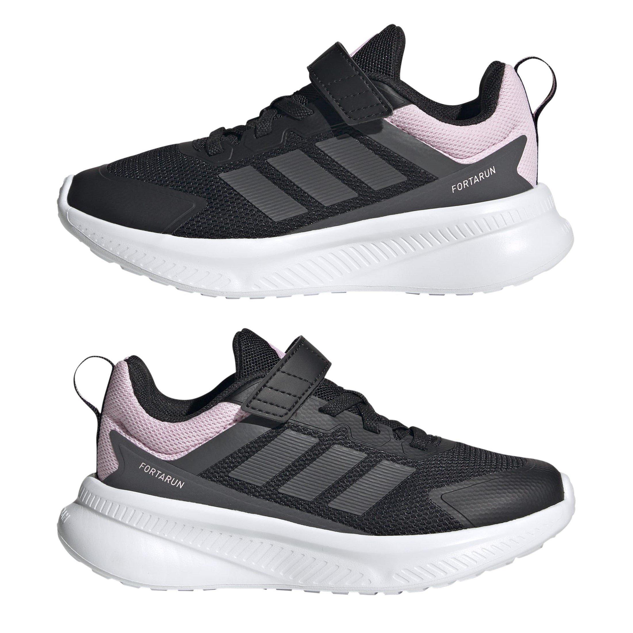 CBlk/Grey/Pink - adidas - Adidas FortaRun 4.0 Juniors Shoes - 9