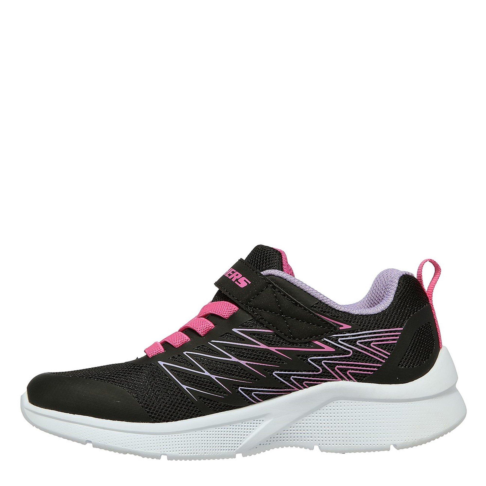 Preto/Rosa - Skechers - Microspec Runners Child Girls - 2