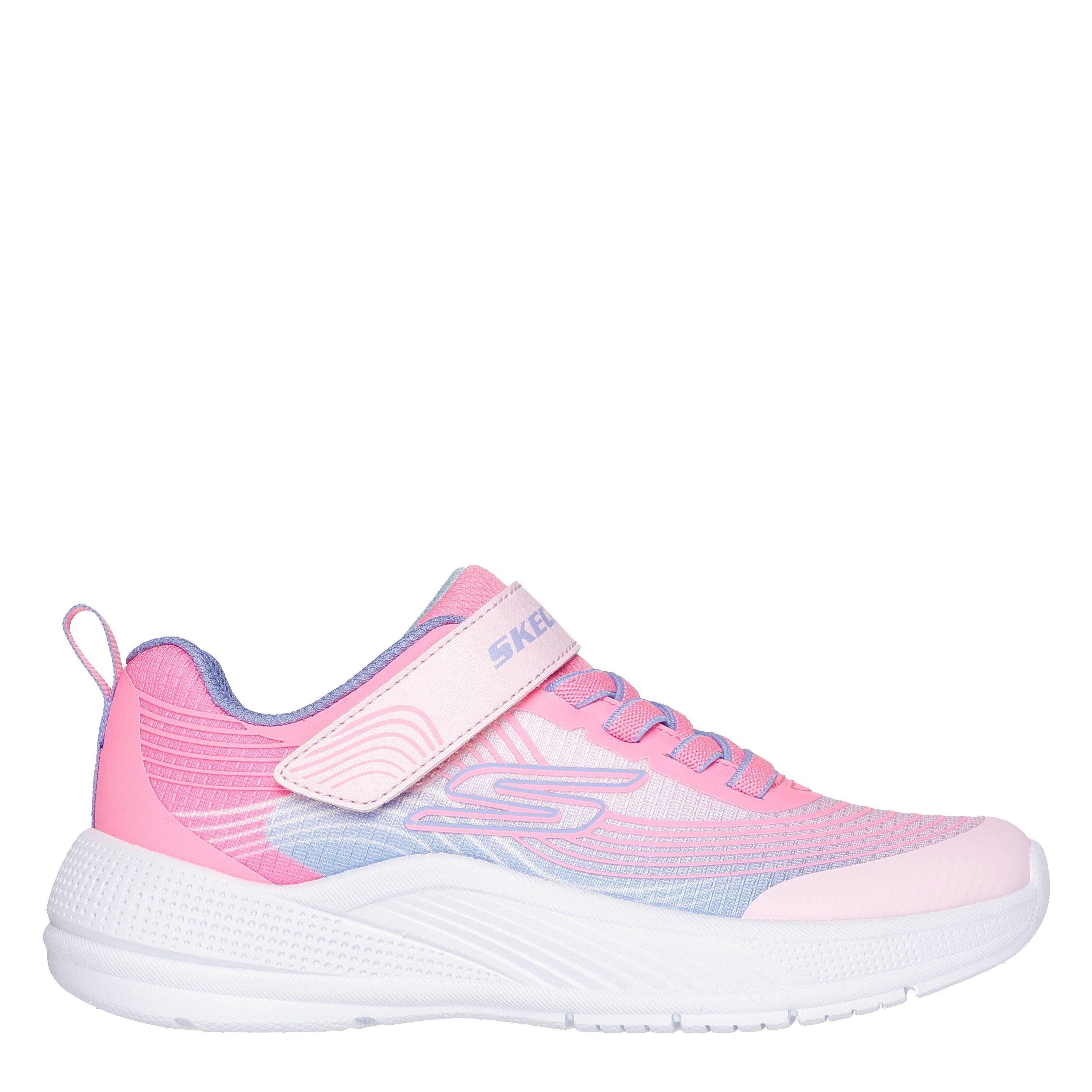 Skechers Girls Microspec Runners Child - Light/Pink - C13 (32)