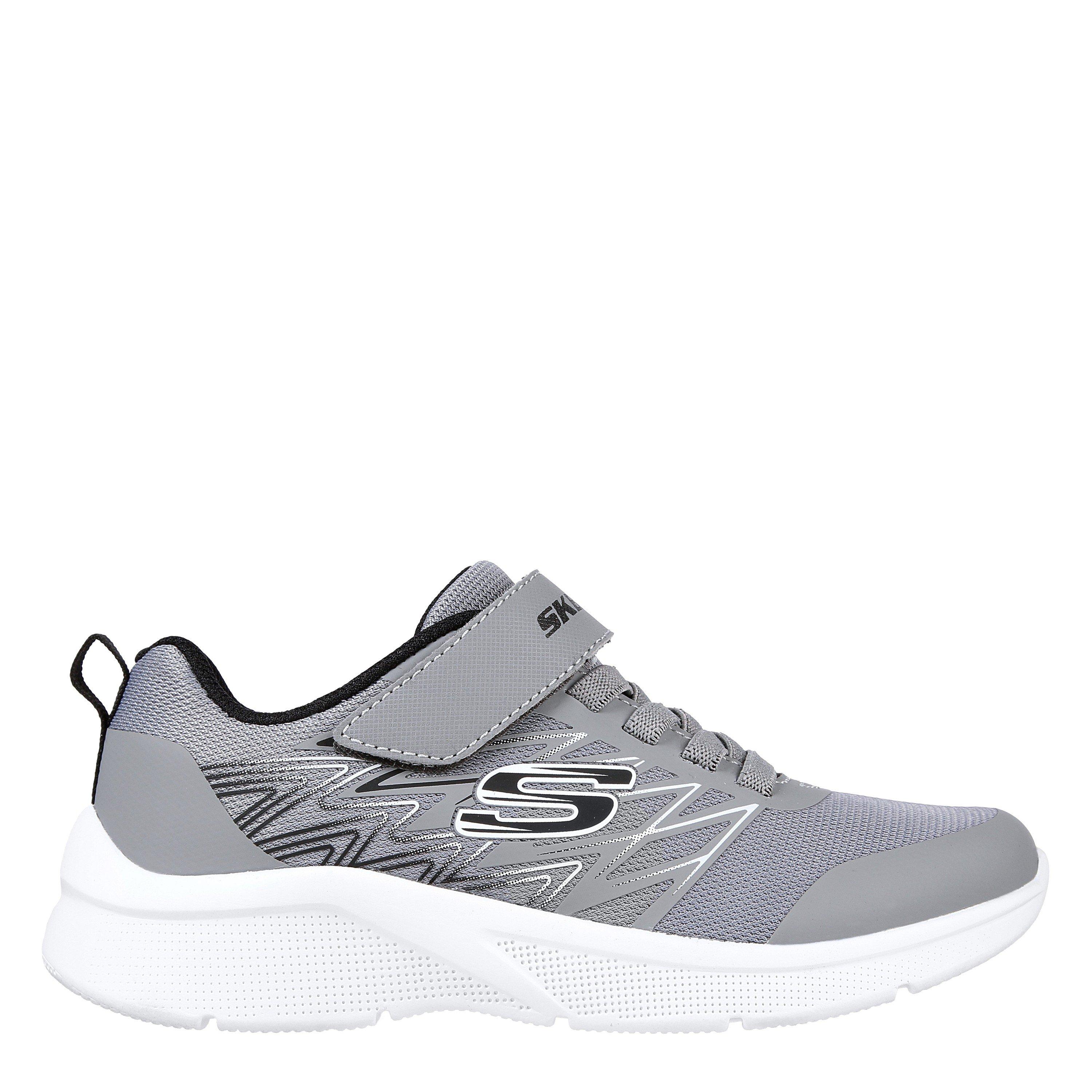 Skechers Boys Microspec T Runners Child - Grey/Black - 1 (33.5)