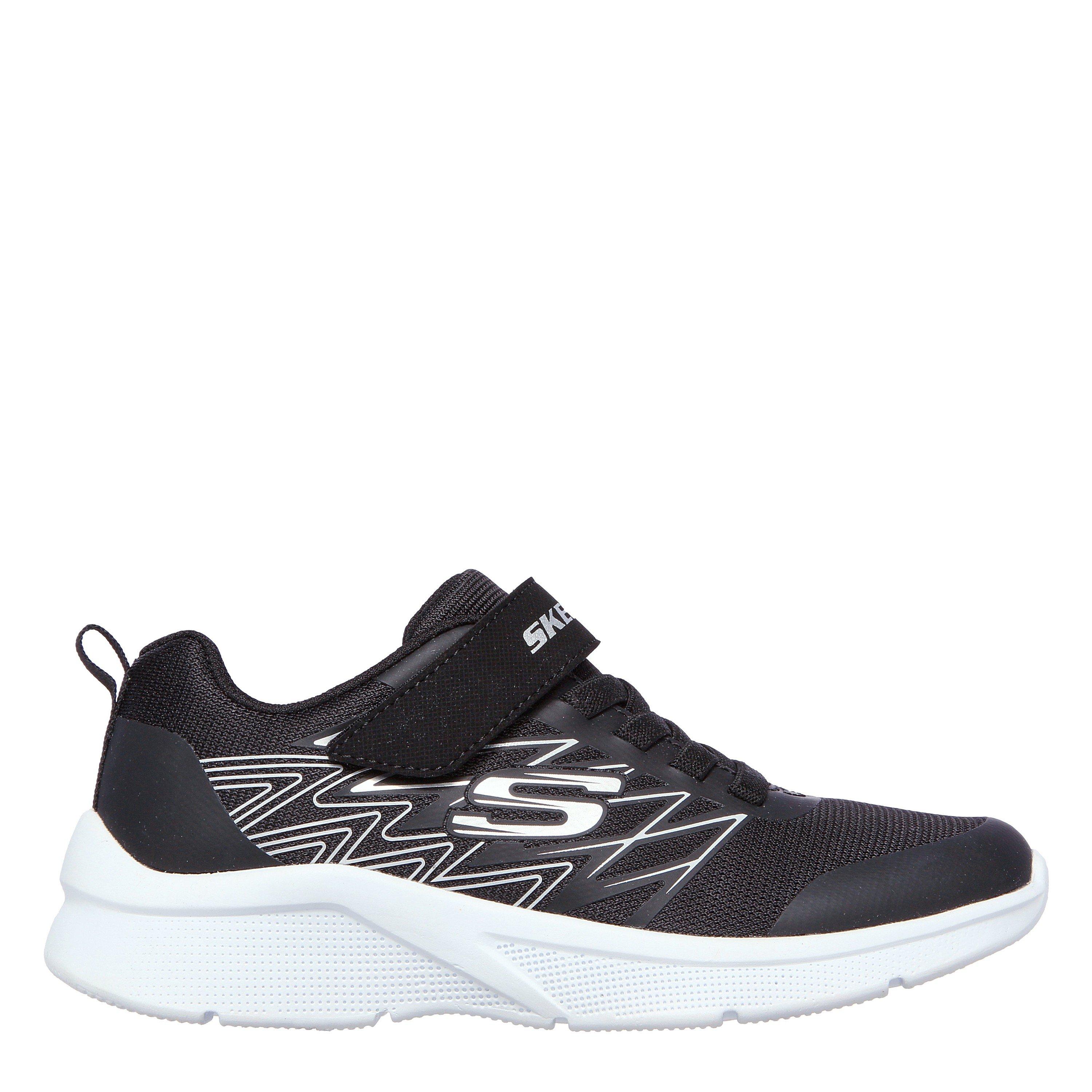 Skechers Boys Microspec T Runners Child - Black/Silver - 1 (33.5)