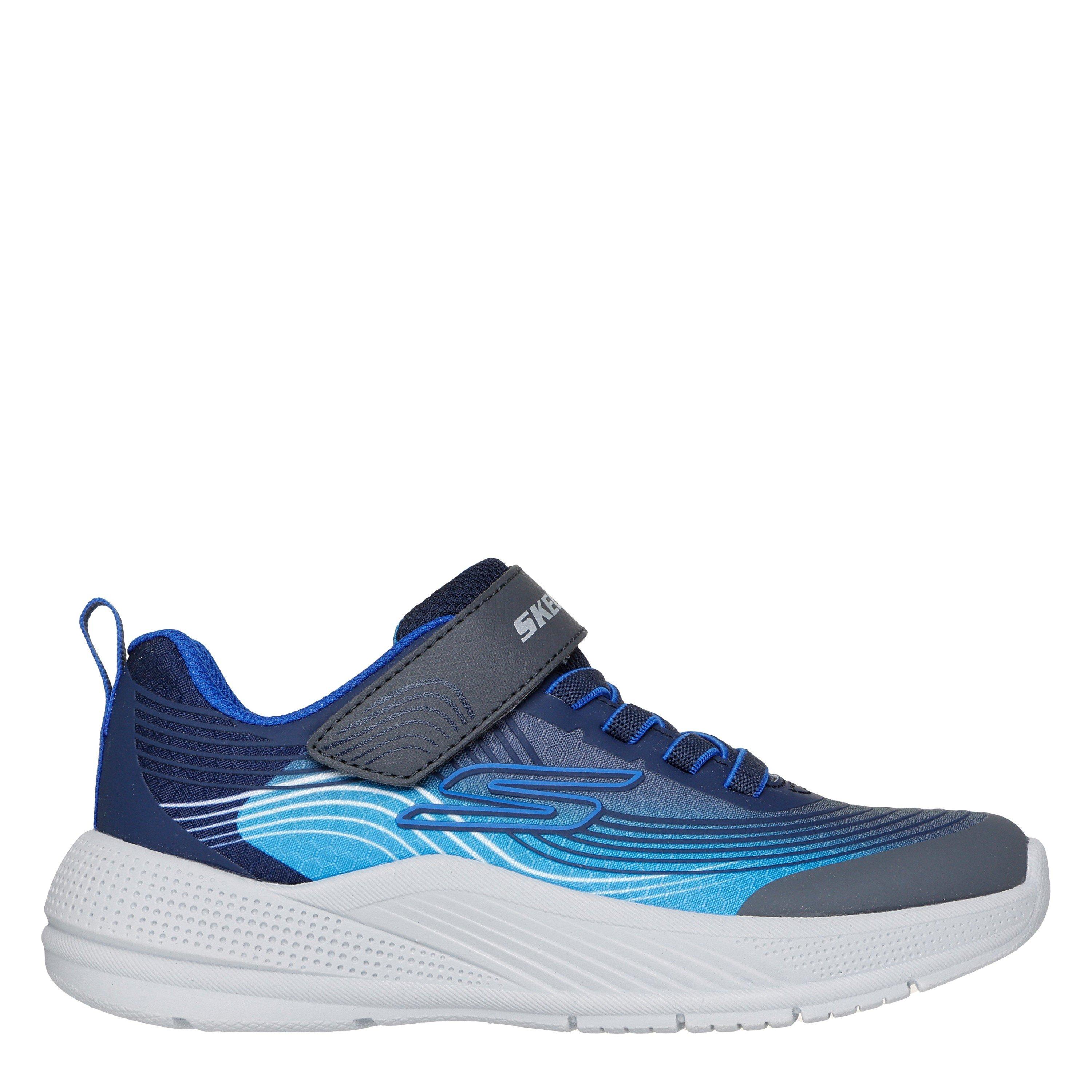 Skechers Boys Microspec T Runners Child - Black/Blue - 1 (33.5)
