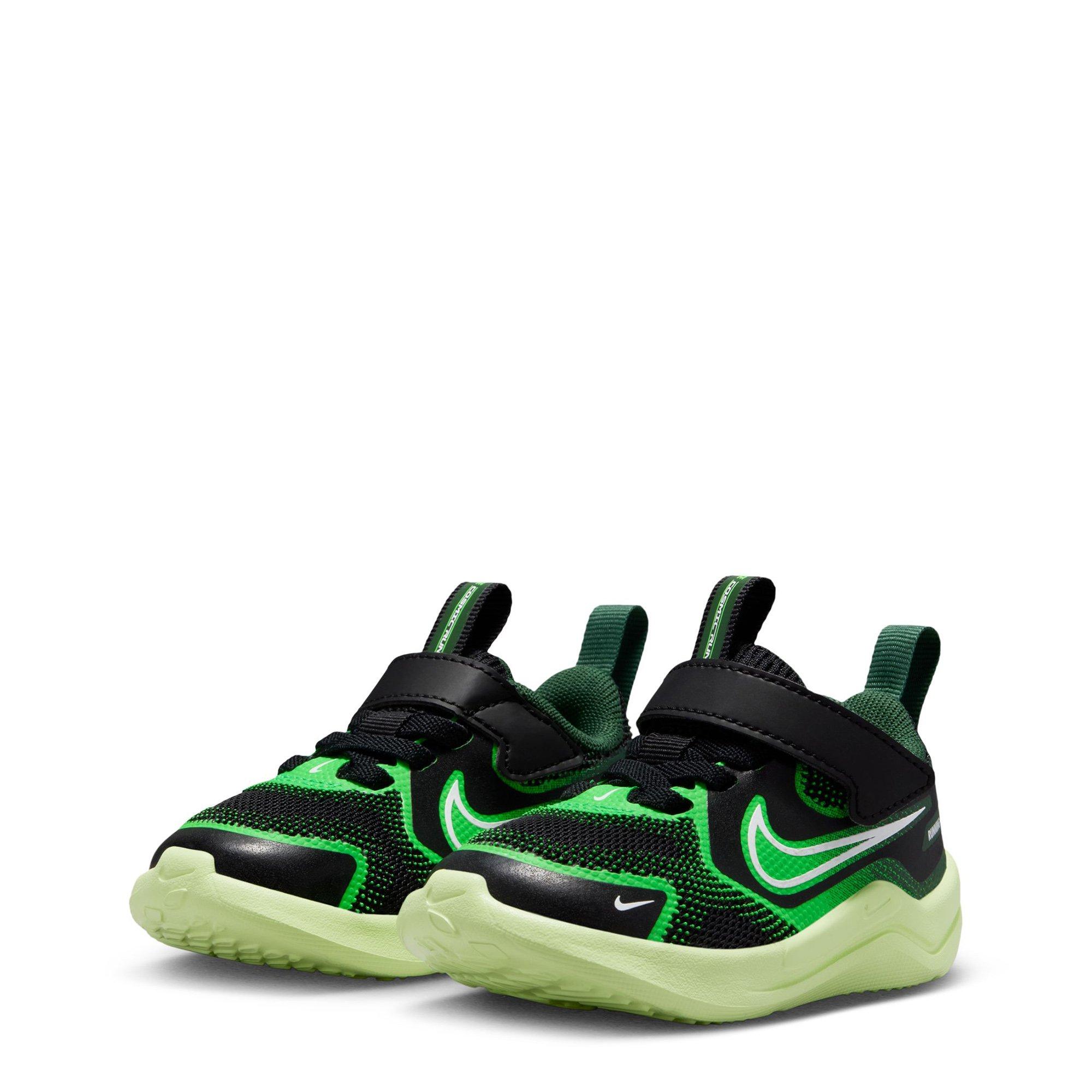 Black/Wht-Lime - Nike - Nike Cosmic Runner Infant Shoes - 5