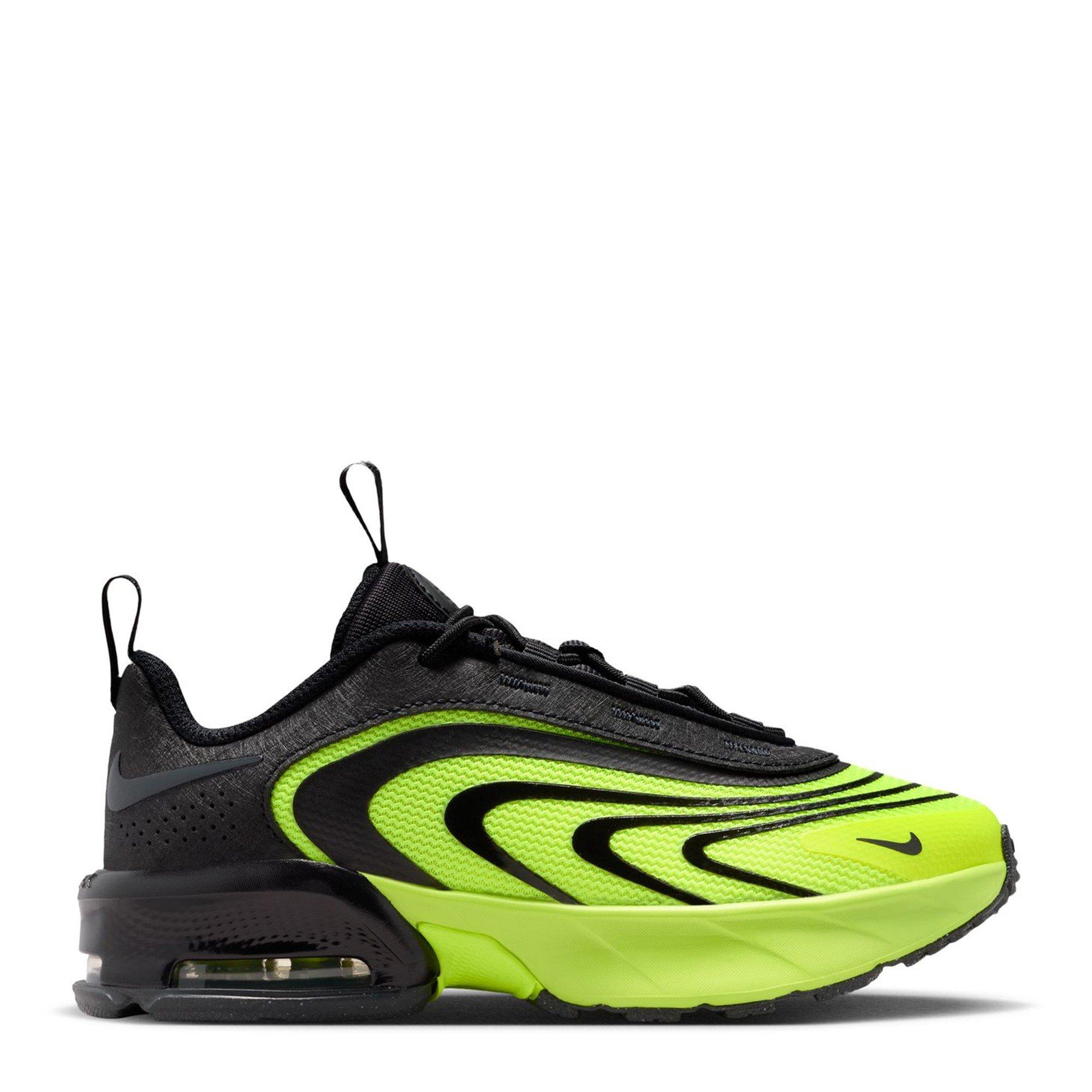 Nike Boys Kids' Air Max Fire Trainers - Volt/Grey - C11 (28.5)