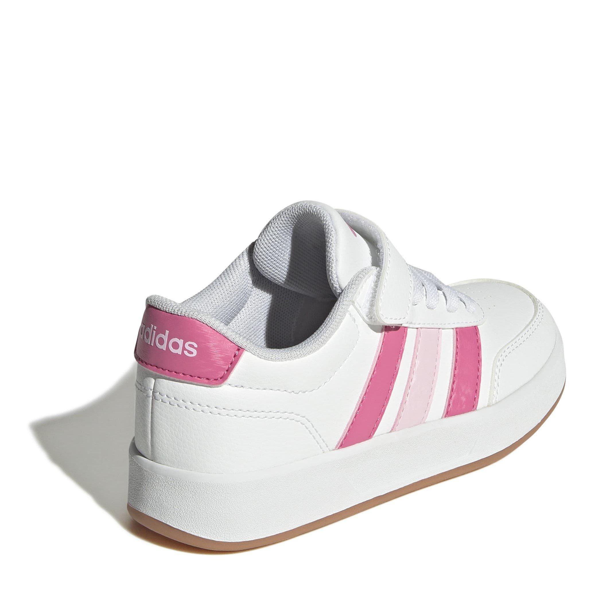 White/Pink - adidas - Kids' Breaknet Runner - 4