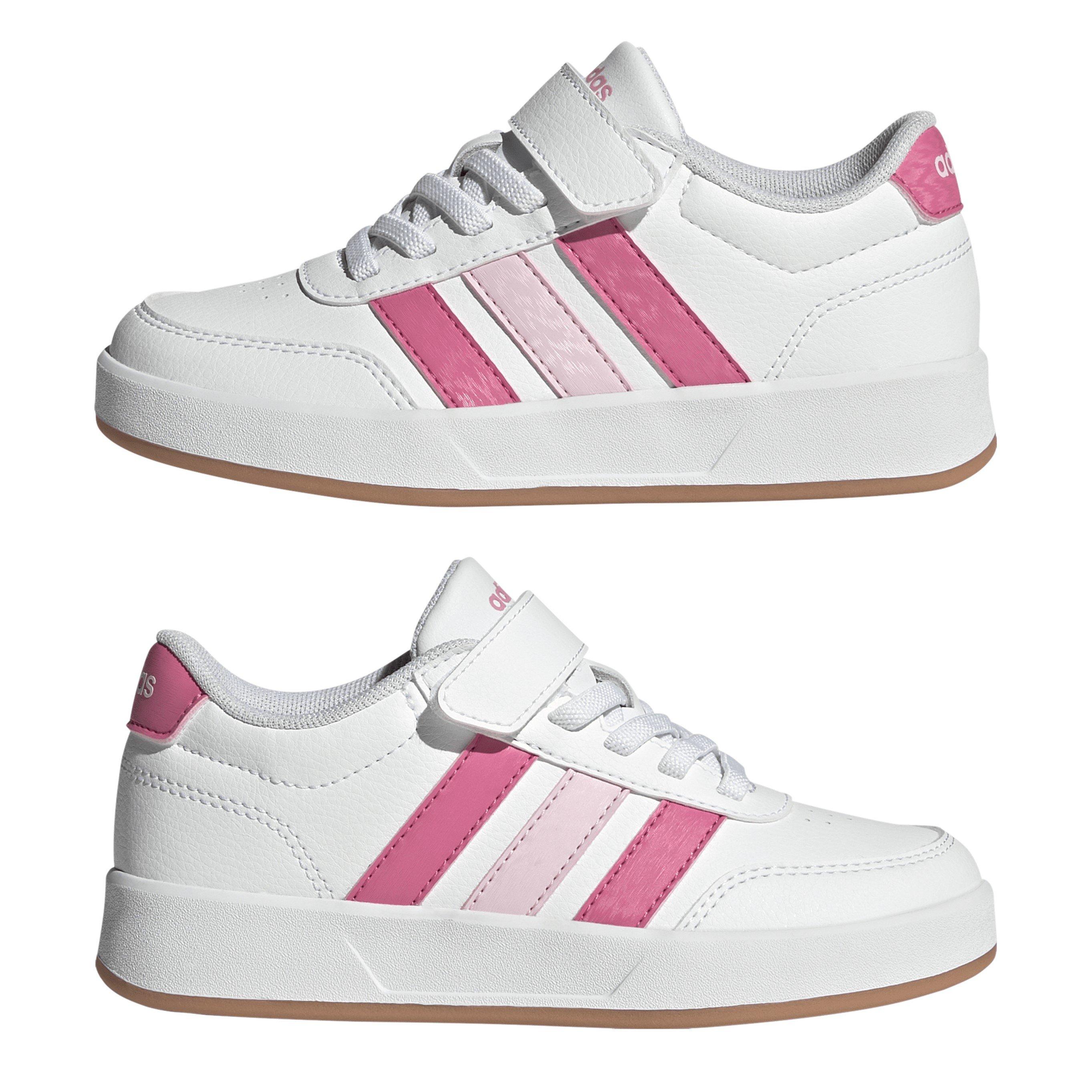 White/Pink - adidas - Kids' Breaknet Runner - 9