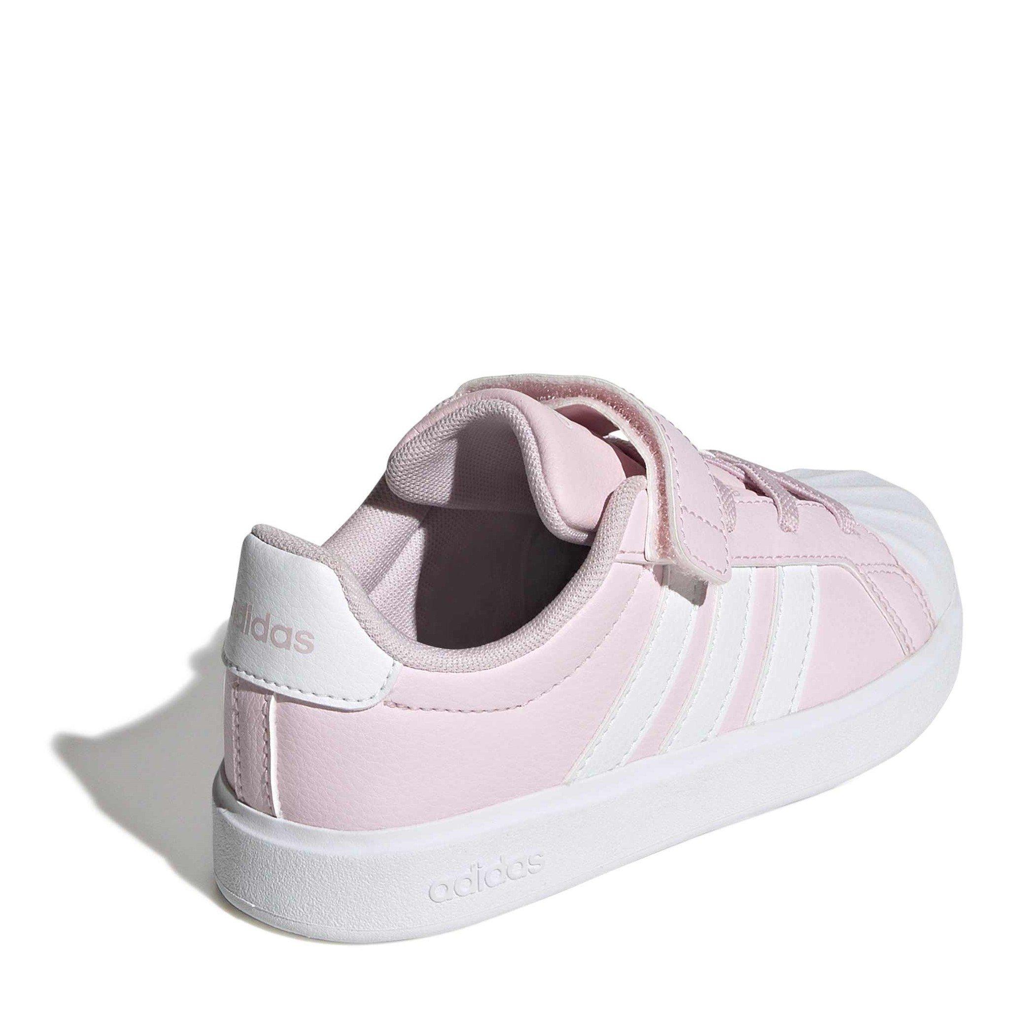 Pink/White/Grey - adidas - Streettalk Childrens Shoes - 4