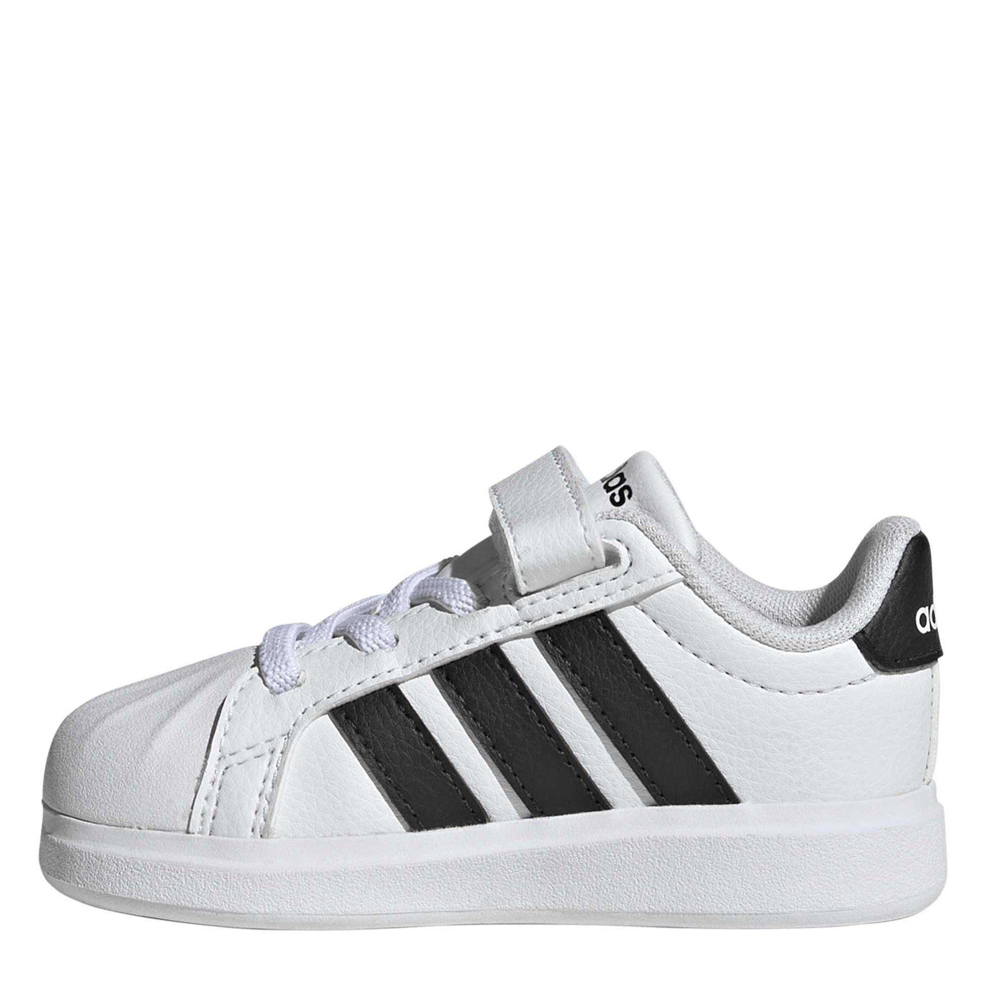 White/Black/blk - adidas - Streettalk EL Infant Runners - 2