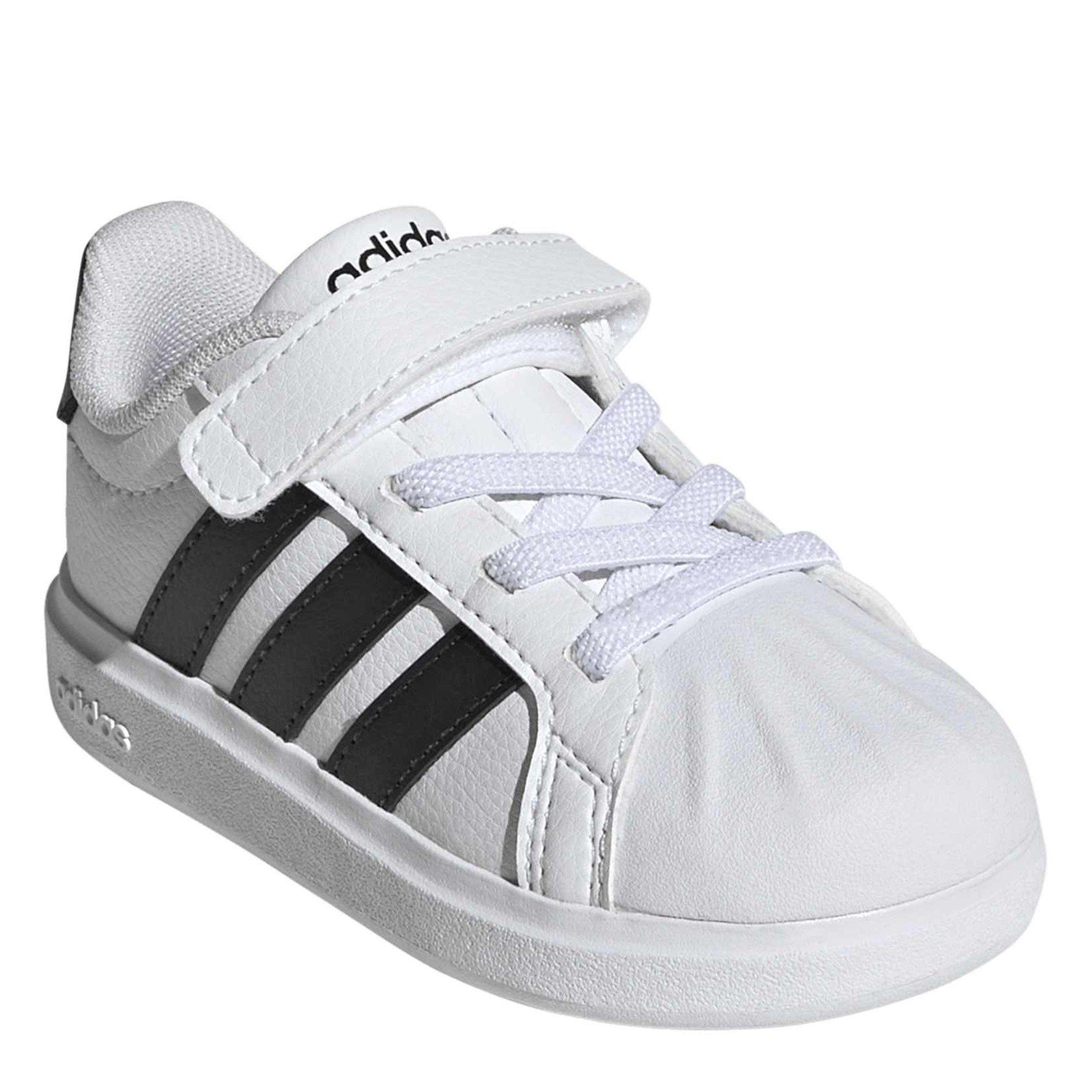 White/Black/blk - adidas - Streettalk EL Infant Runners - 3
