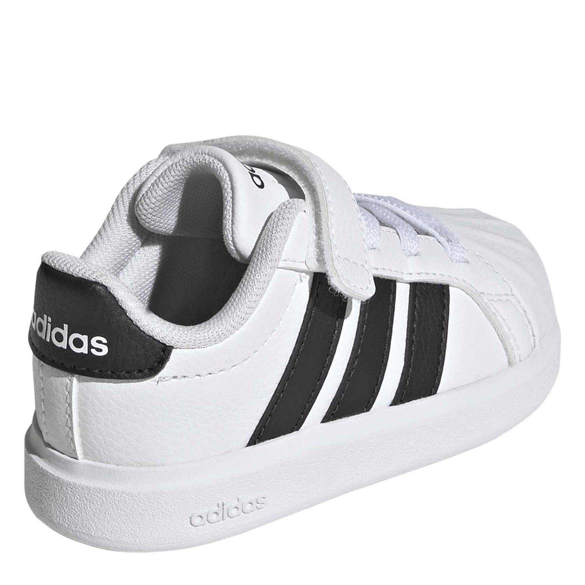White/Black/blk - adidas - Streettalk EL Infant Runners - 4