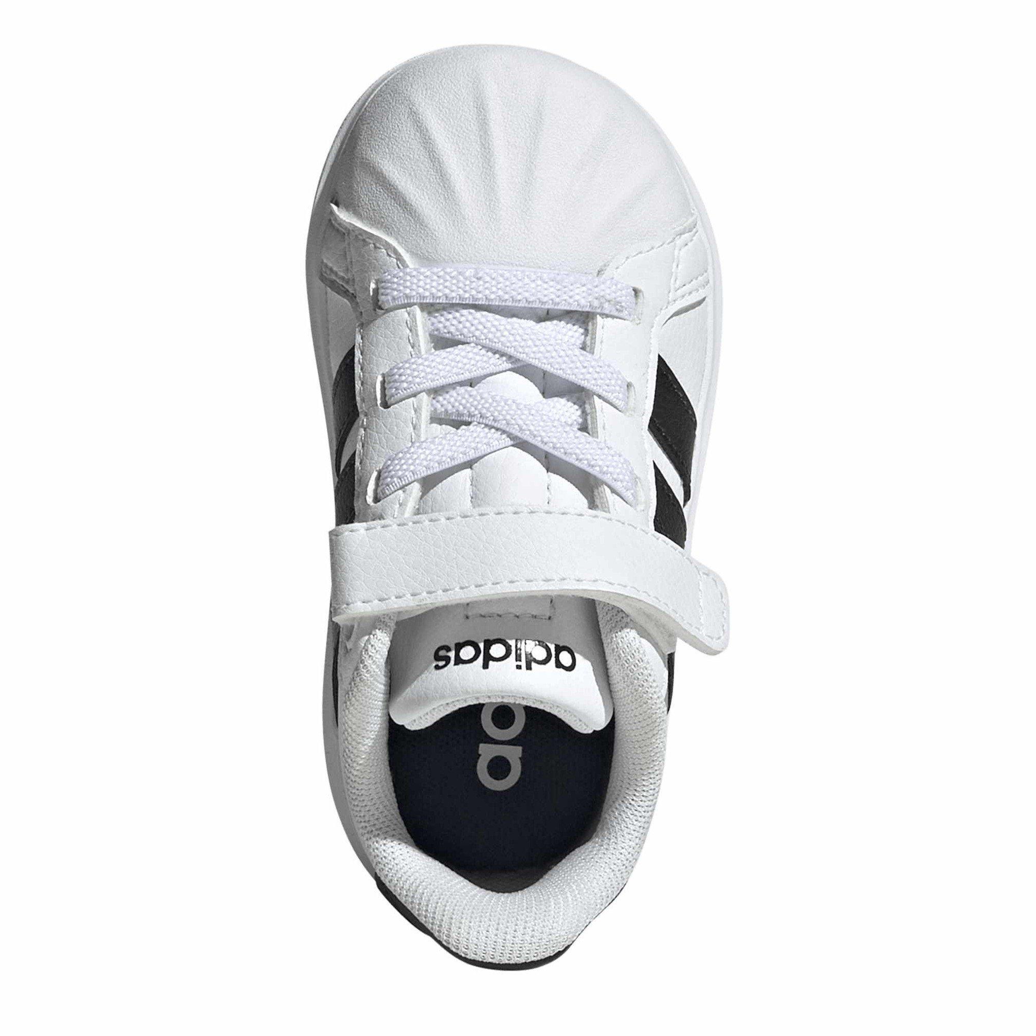 White/Black/blk - adidas - Streettalk EL Infant Runners - 5