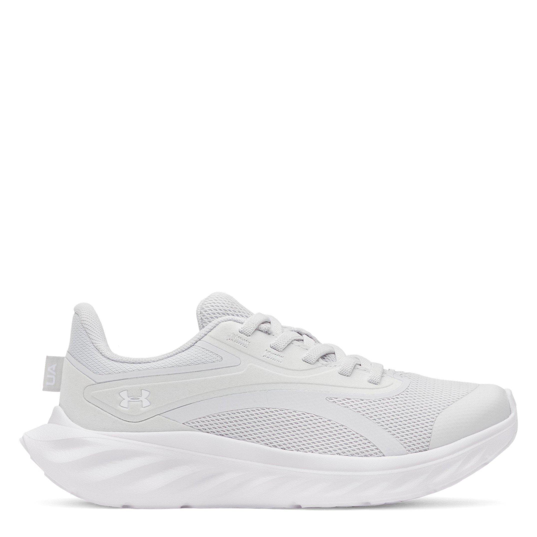 Under Armour Girls Ascend Kids Trainers - Grey/White - C13 (31.5)